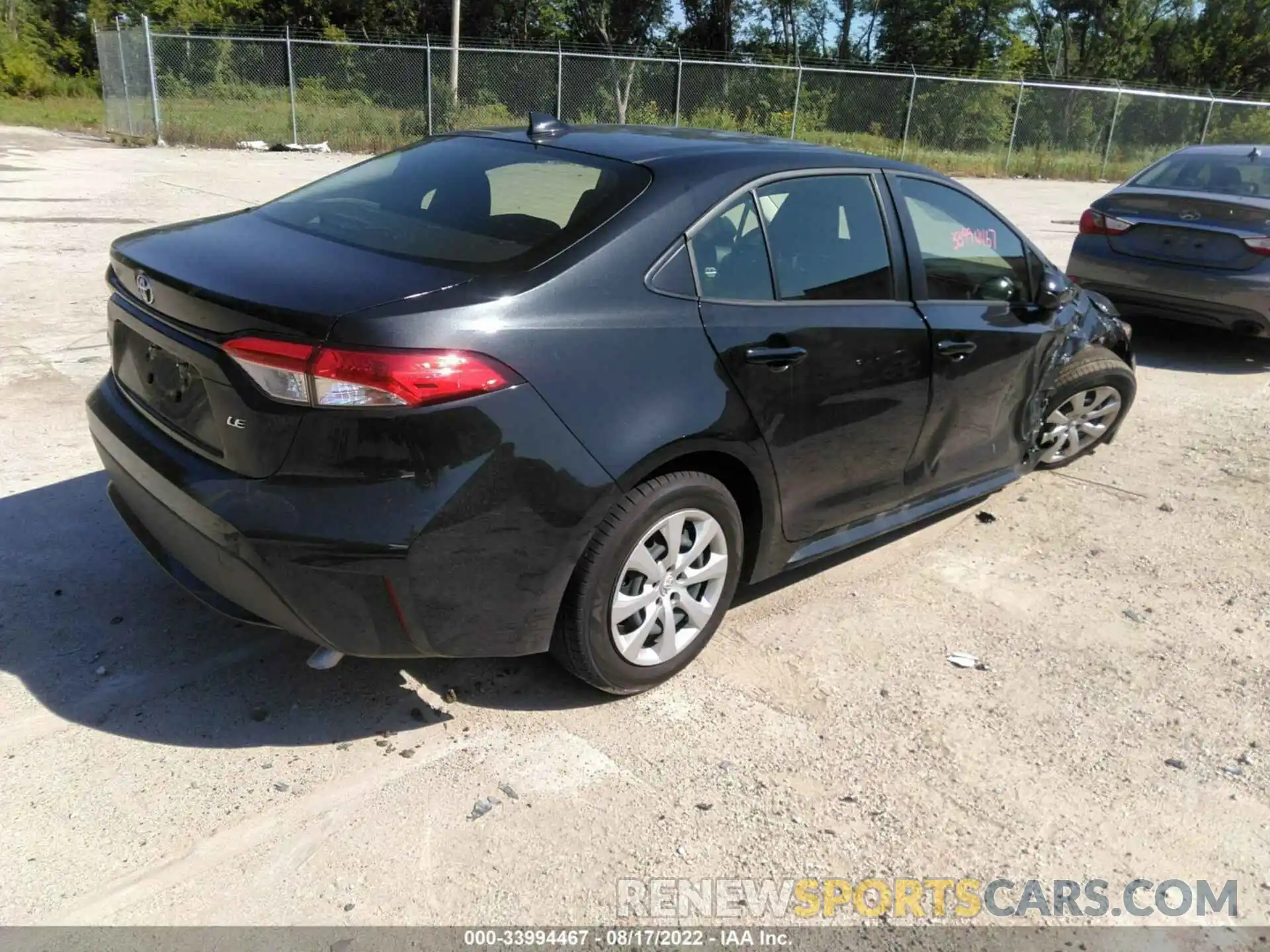 4 Photograph of a damaged car JTDEPMAEXNJ222596 TOYOTA COROLLA 2022