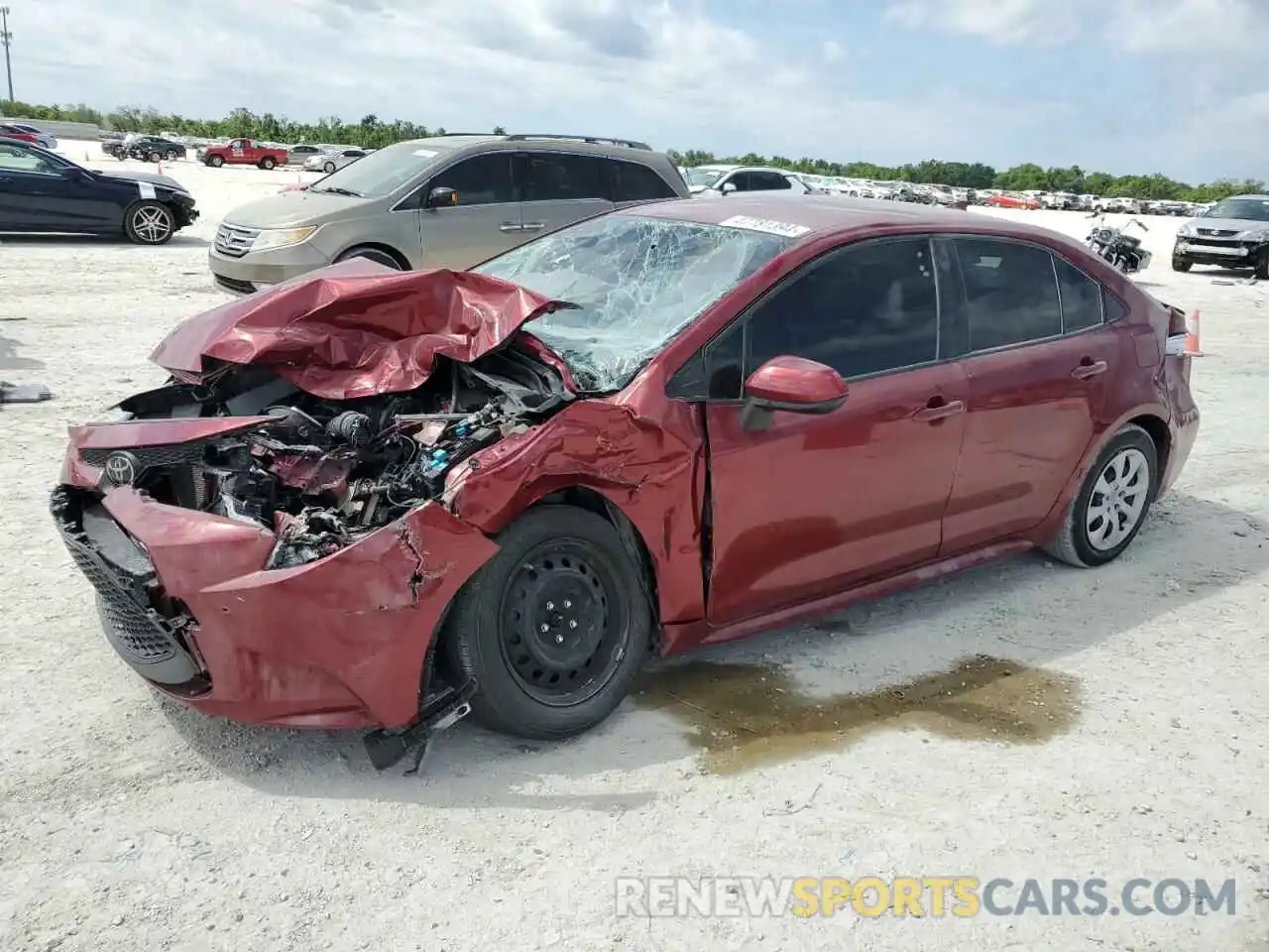 1 Photograph of a damaged car JTDEPMAEXNJ226731 TOYOTA COROLLA 2022