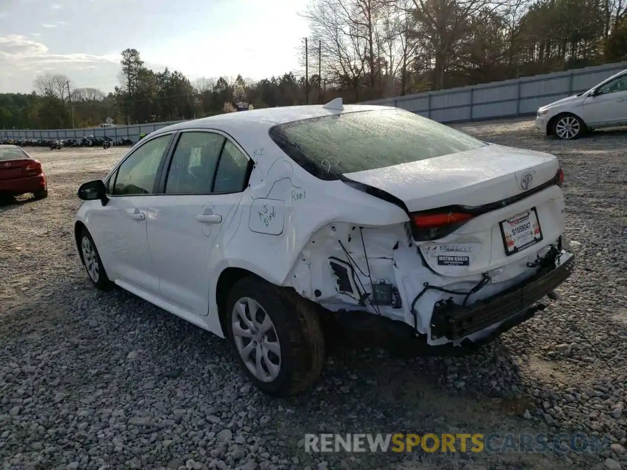 3 Photograph of a damaged car JTDFPMAE2N3005374 TOYOTA COROLLA 2022