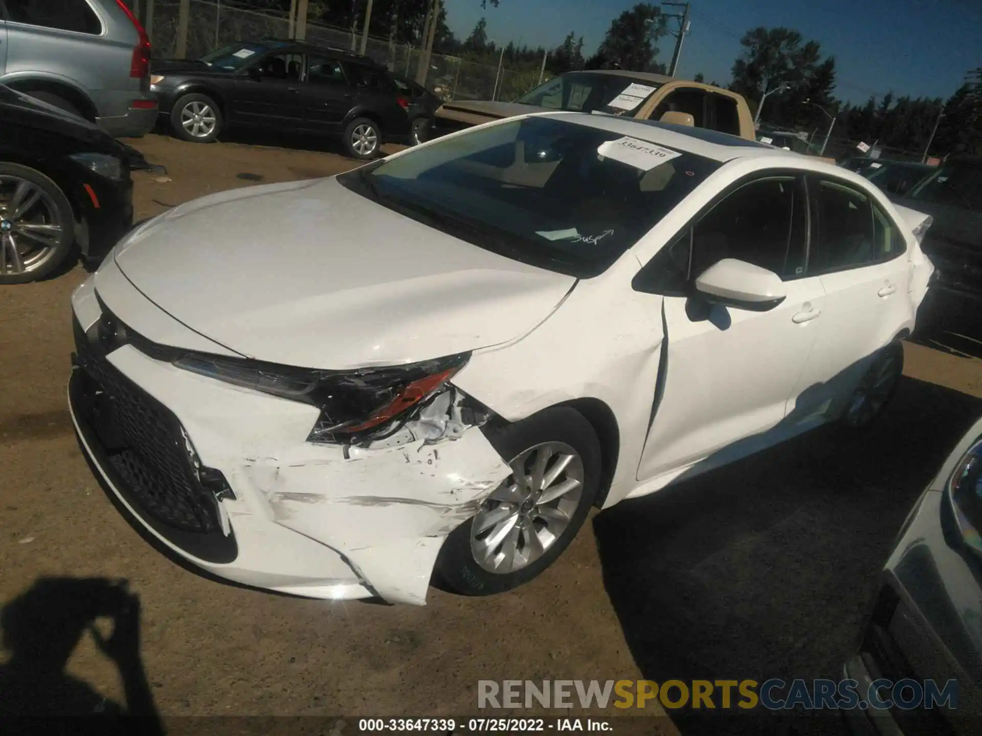 2 Photograph of a damaged car JTDHPMAE1N3005598 TOYOTA COROLLA 2022