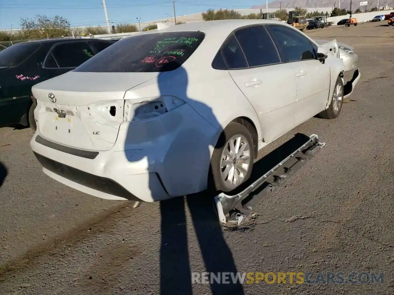 4 Photograph of a damaged car JTDHPMAE1NJ191526 TOYOTA COROLLA 2022