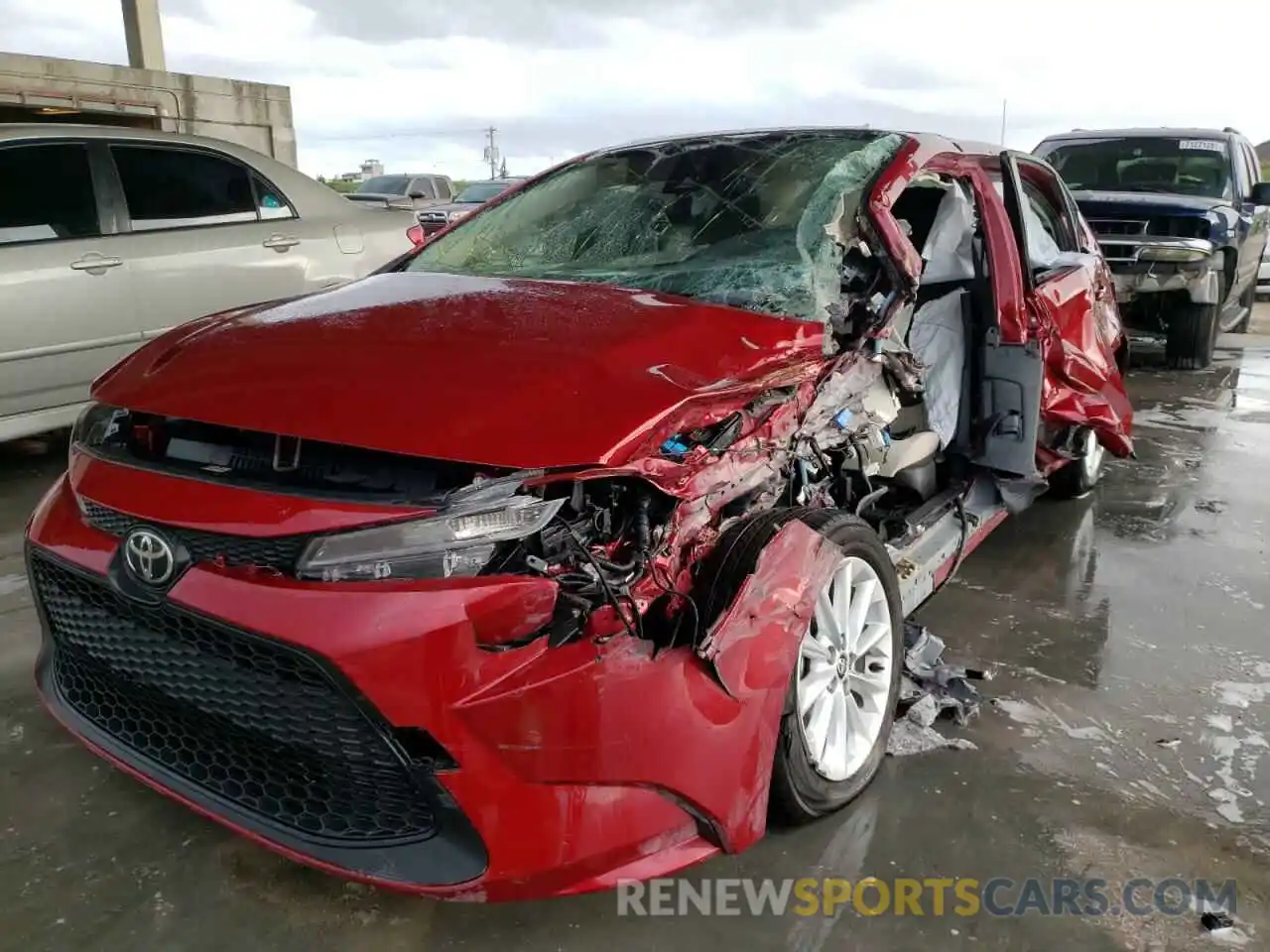 2 Photograph of a damaged car JTDHPMAE5NJ206139 TOYOTA COROLLA 2022