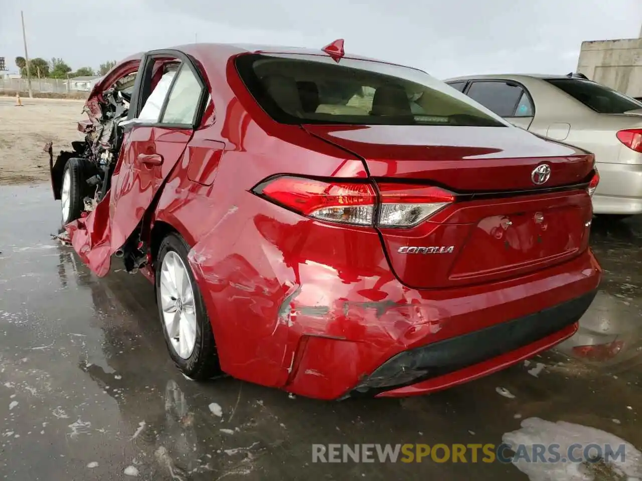 3 Photograph of a damaged car JTDHPMAE5NJ206139 TOYOTA COROLLA 2022