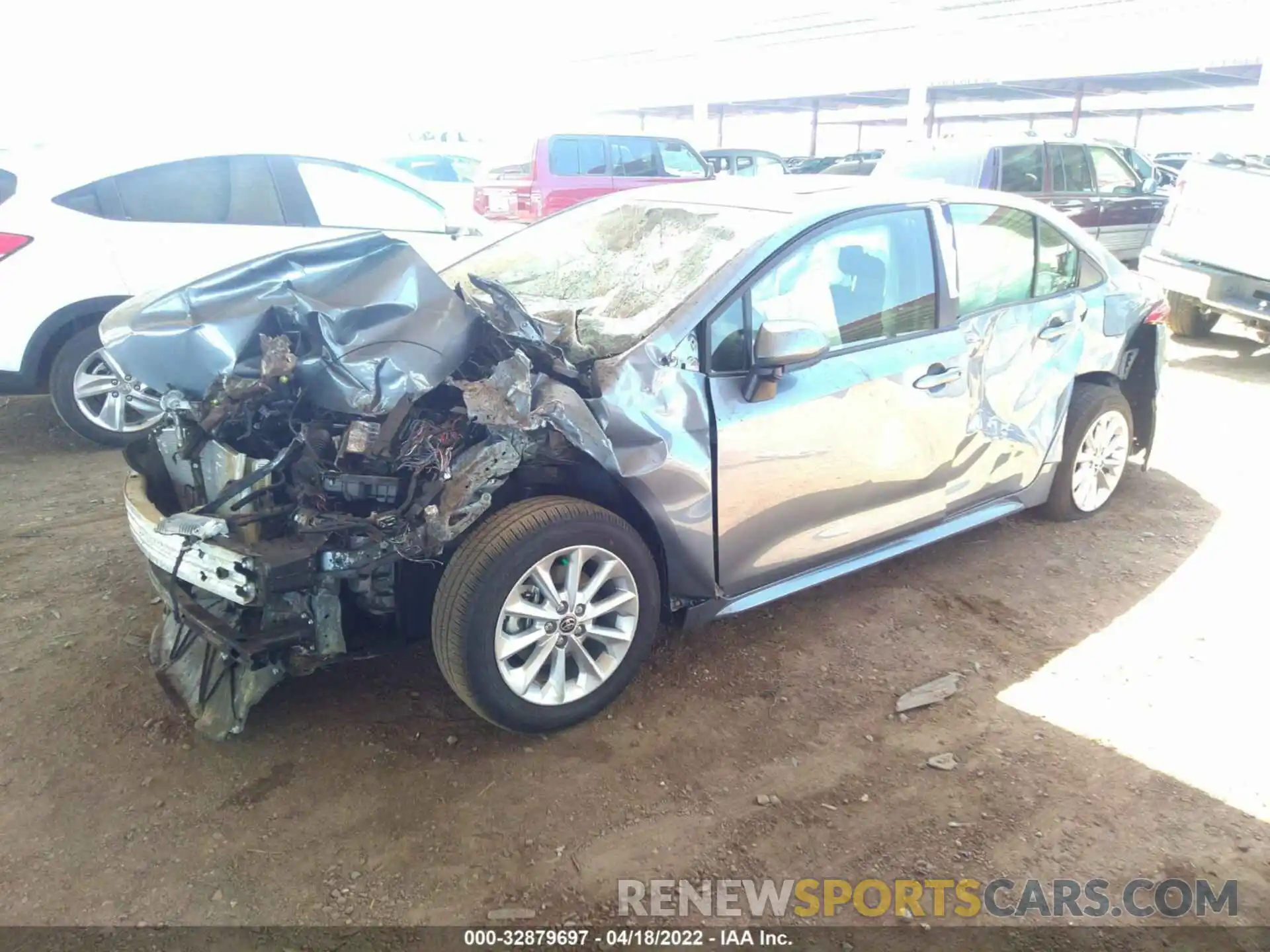 2 Photograph of a damaged car JTDHPMAE5NJ215293 TOYOTA COROLLA 2022