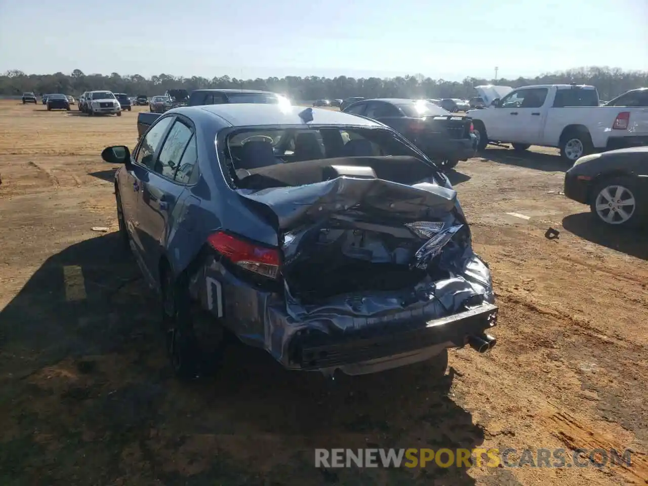 3 Photograph of a damaged car JTDM4MCE0NJ084522 TOYOTA COROLLA 2022