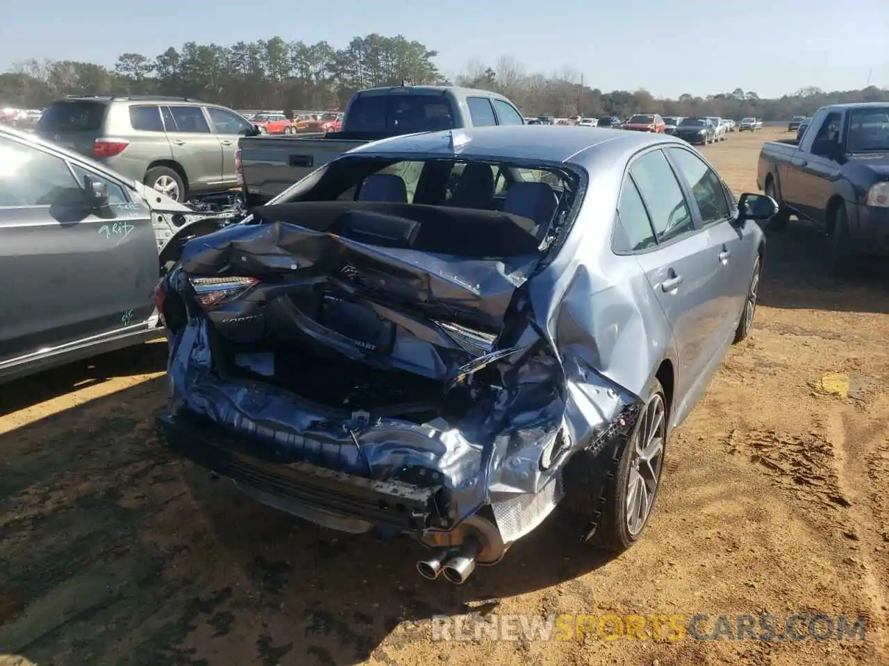 4 Photograph of a damaged car JTDM4MCE0NJ084522 TOYOTA COROLLA 2022