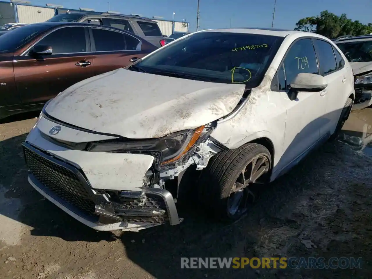 2 Photograph of a damaged car JTDM4MCE0NJ092667 TOYOTA COROLLA 2022