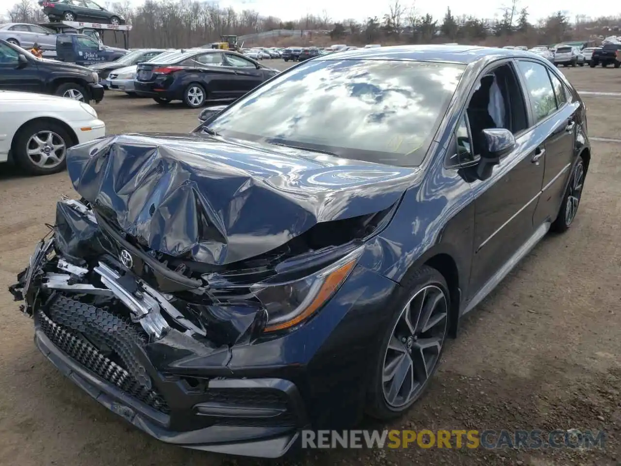 2 Photograph of a damaged car JTDM4MCE2NJ081718 TOYOTA COROLLA 2022