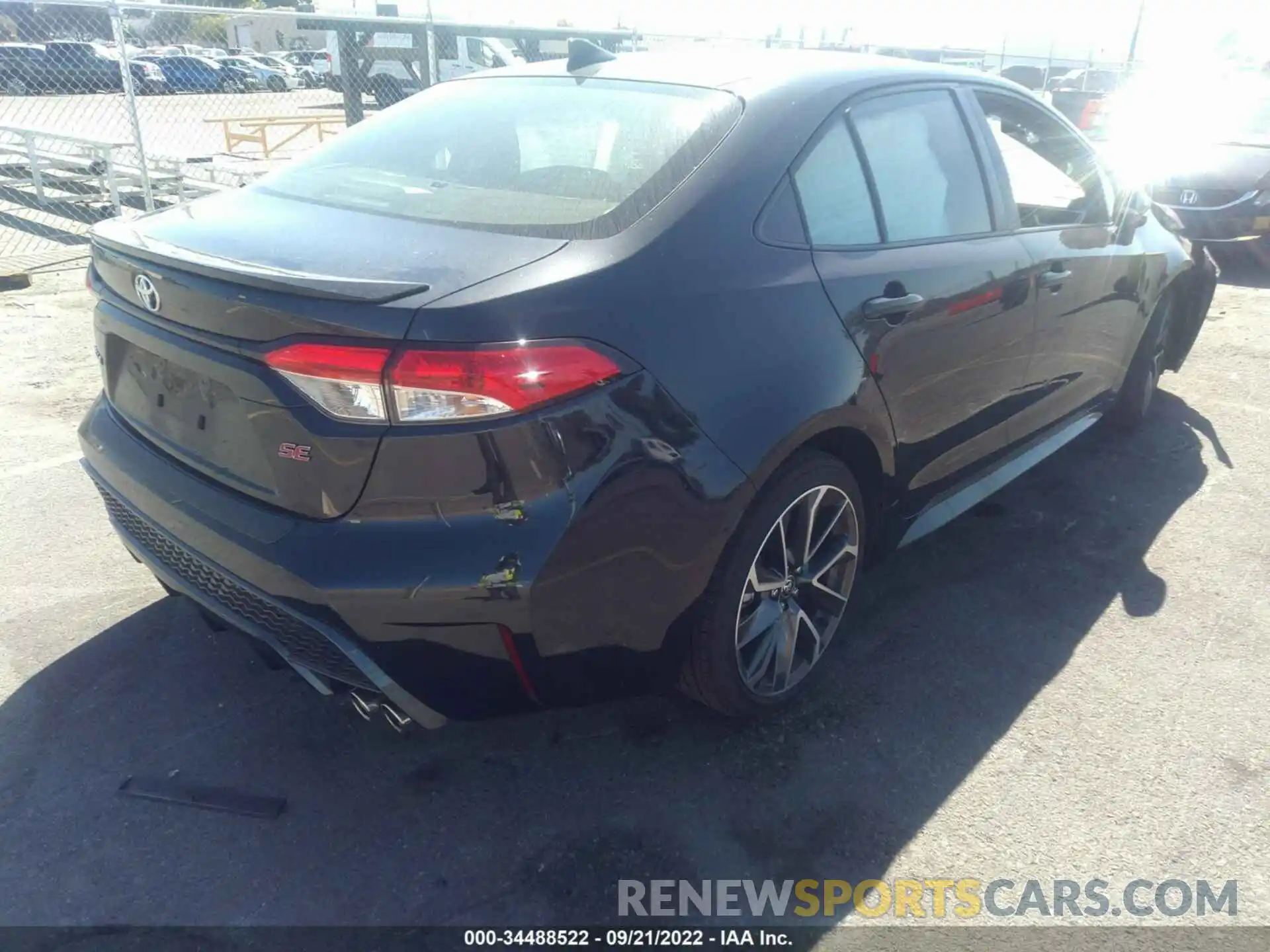 4 Photograph of a damaged car JTDM4MCE4NJ087861 TOYOTA COROLLA 2022