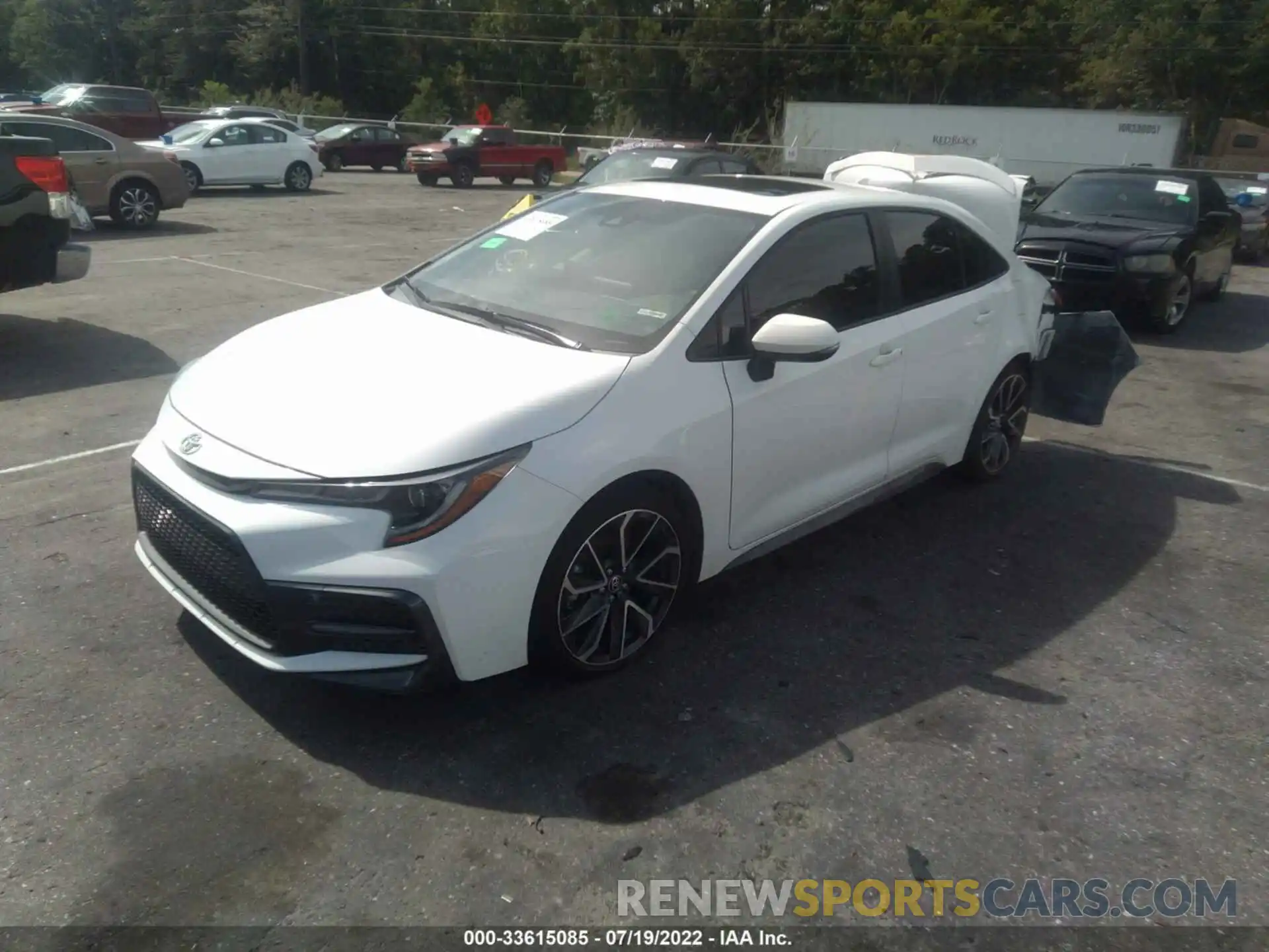 2 Photograph of a damaged car JTDM4MCE5NJ093636 TOYOTA COROLLA 2022