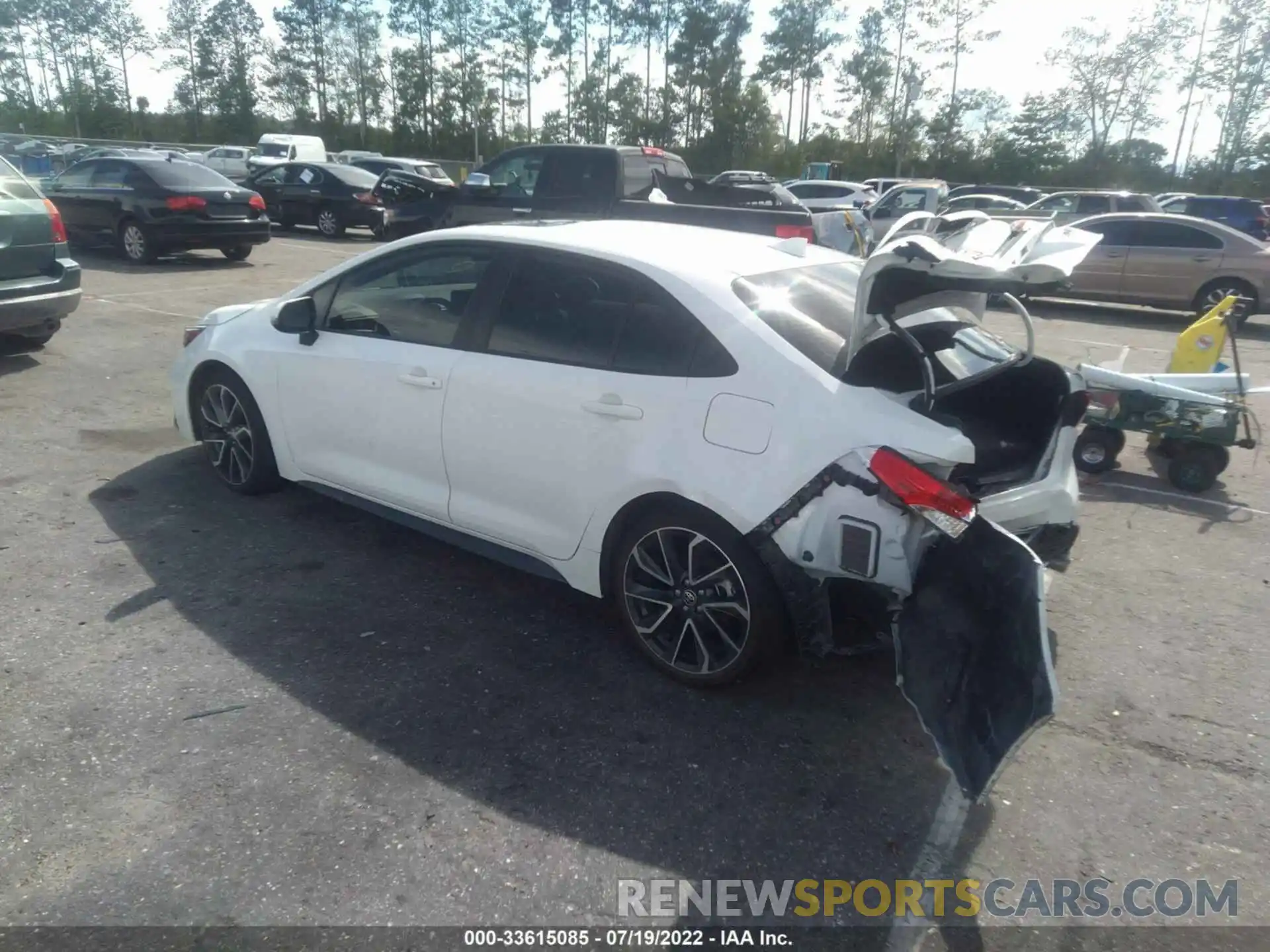 3 Photograph of a damaged car JTDM4MCE5NJ093636 TOYOTA COROLLA 2022