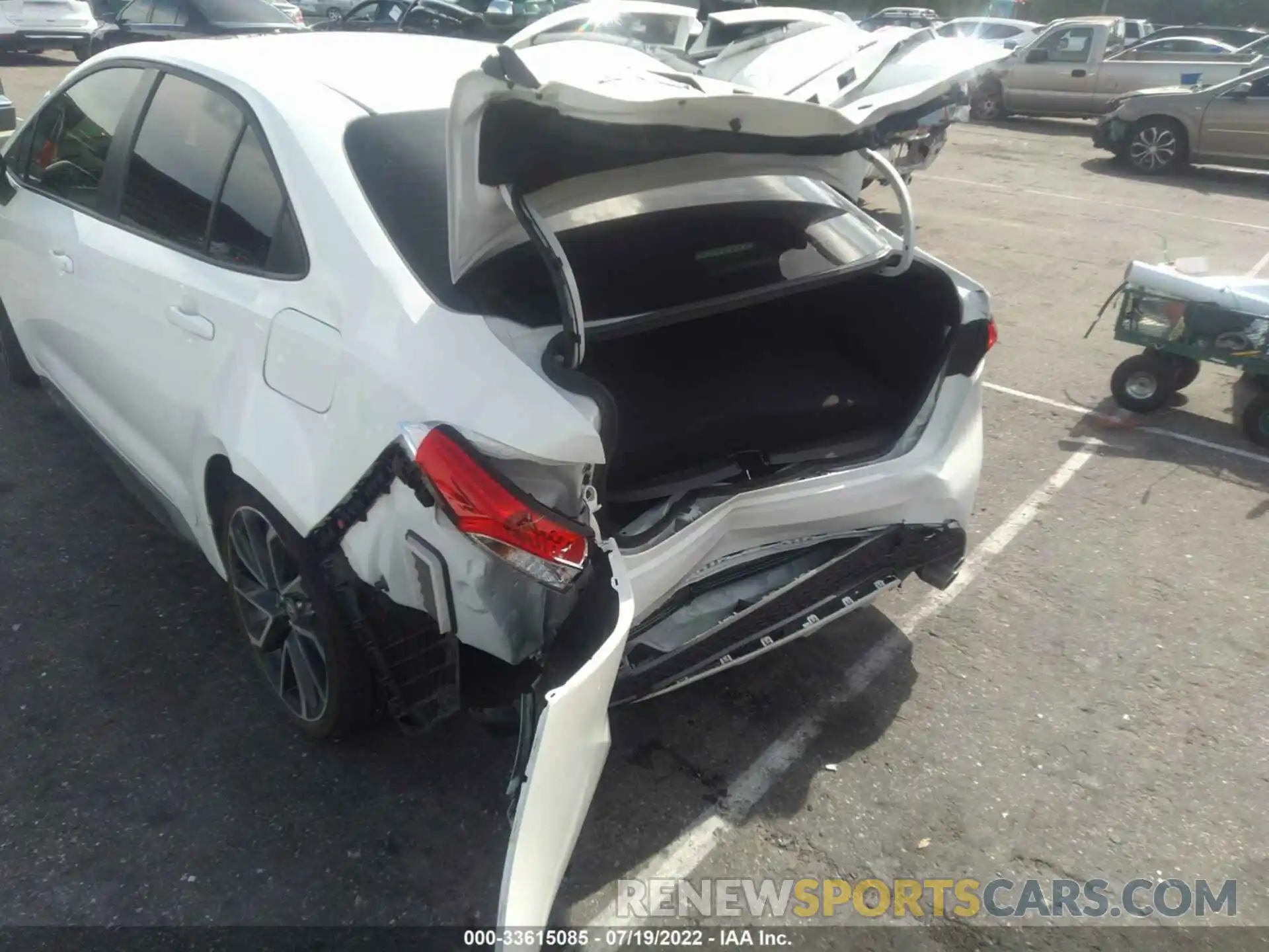 6 Photograph of a damaged car JTDM4MCE5NJ093636 TOYOTA COROLLA 2022