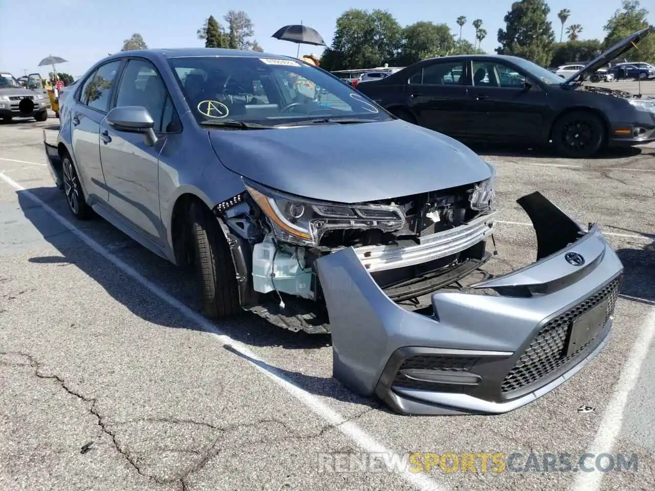 1 Photograph of a damaged car JTDM4MCE6NJ085030 TOYOTA COROLLA 2022