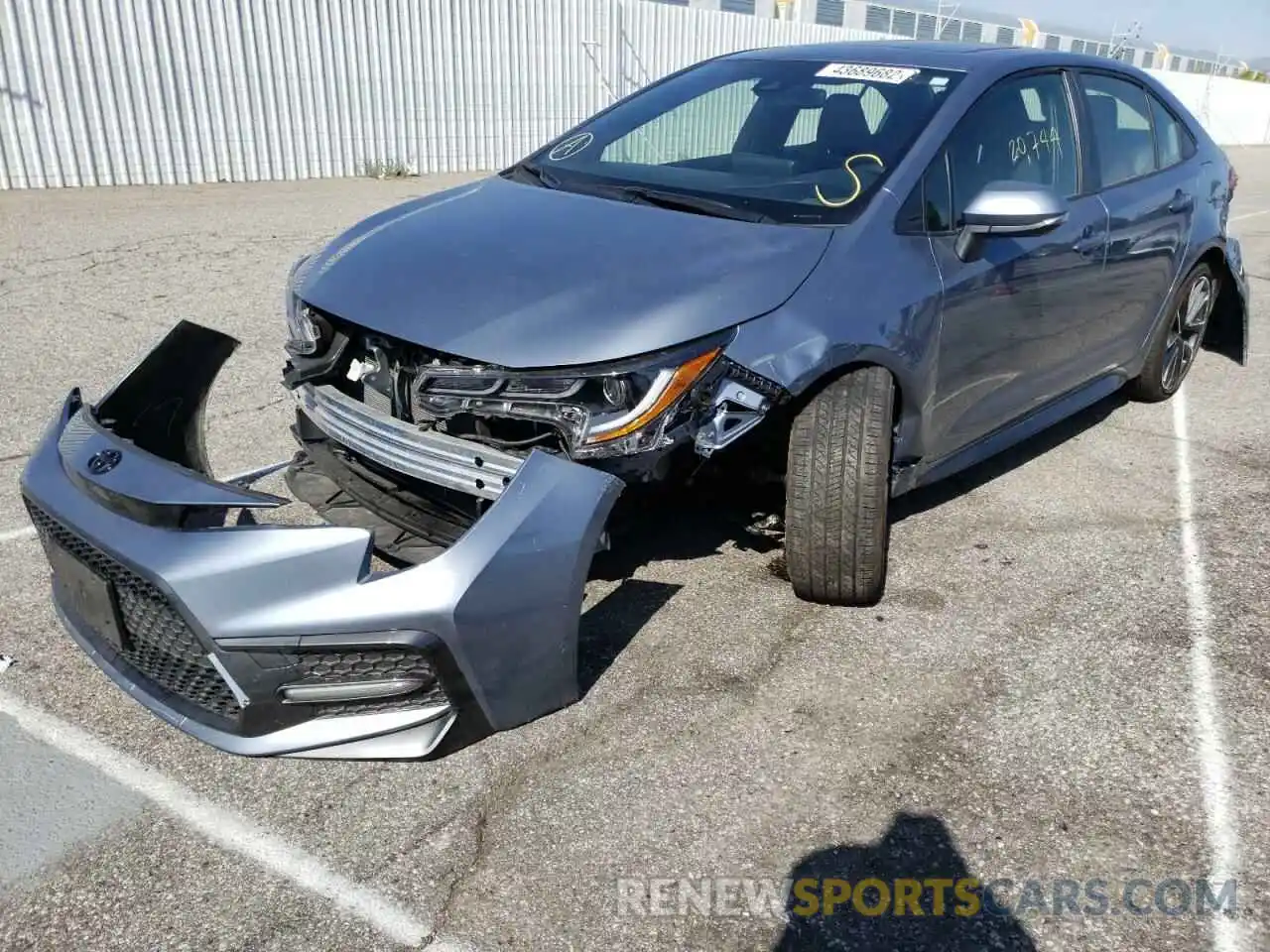 2 Photograph of a damaged car JTDM4MCE6NJ085030 TOYOTA COROLLA 2022