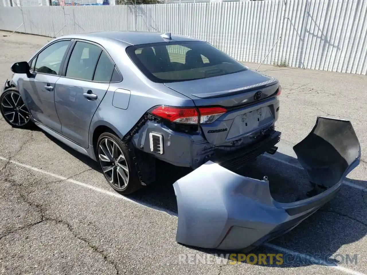 3 Photograph of a damaged car JTDM4MCE6NJ085030 TOYOTA COROLLA 2022