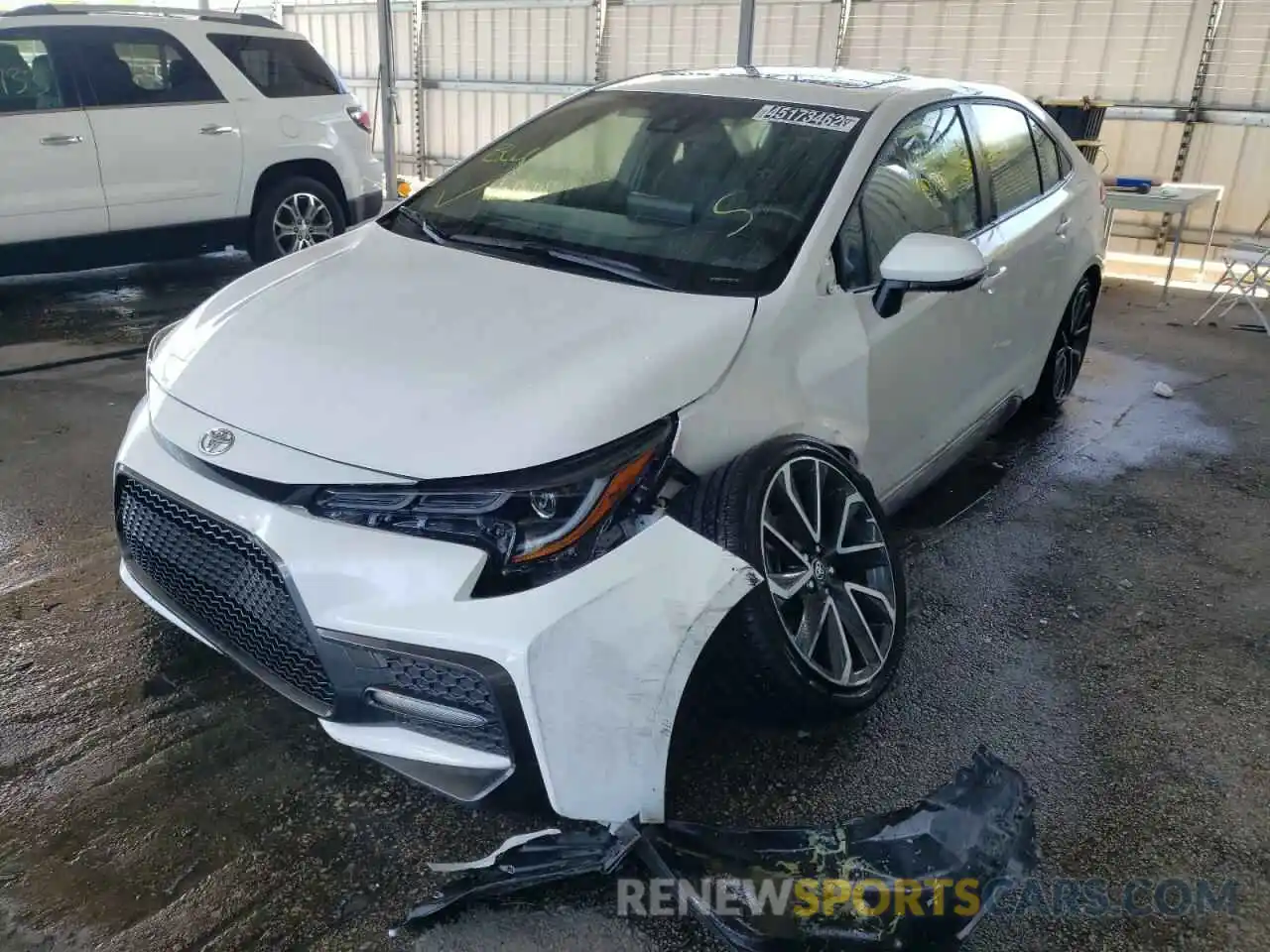 2 Photograph of a damaged car JTDM4MCE7NJ089572 TOYOTA COROLLA 2022