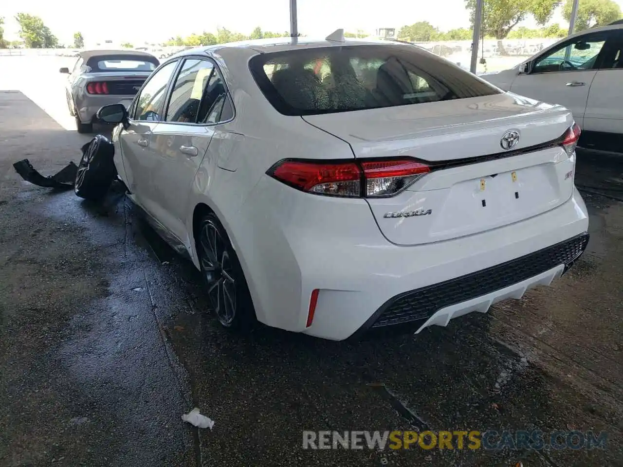 3 Photograph of a damaged car JTDM4MCE7NJ089572 TOYOTA COROLLA 2022