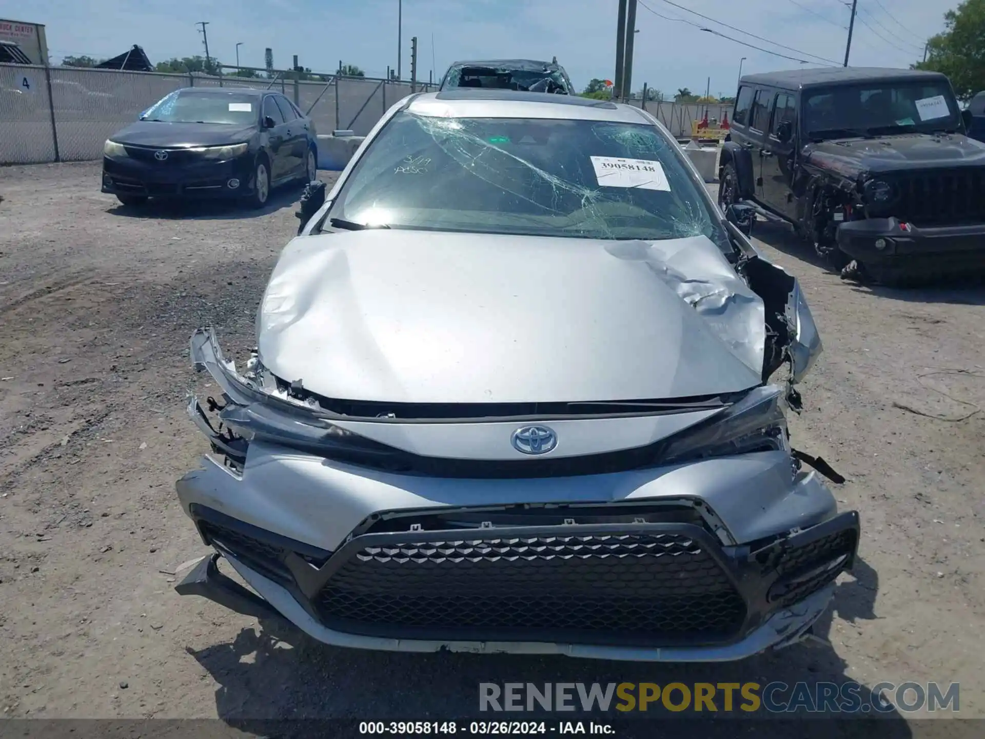 13 Photograph of a damaged car JTDM4MCE7NJ093587 TOYOTA COROLLA 2022