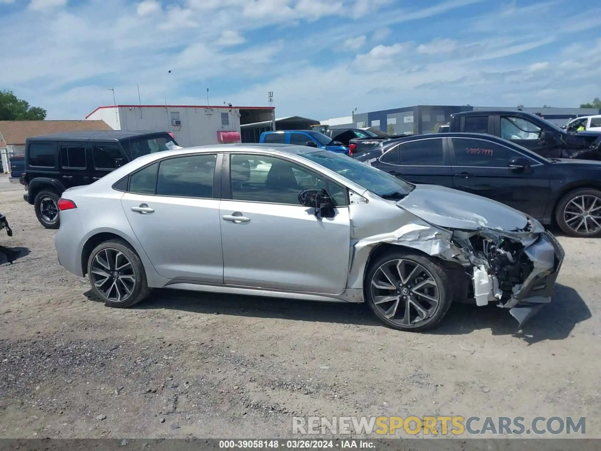 14 Photograph of a damaged car JTDM4MCE7NJ093587 TOYOTA COROLLA 2022