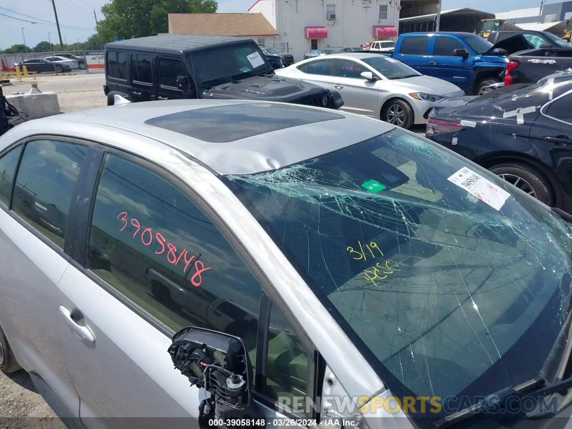 19 Photograph of a damaged car JTDM4MCE7NJ093587 TOYOTA COROLLA 2022