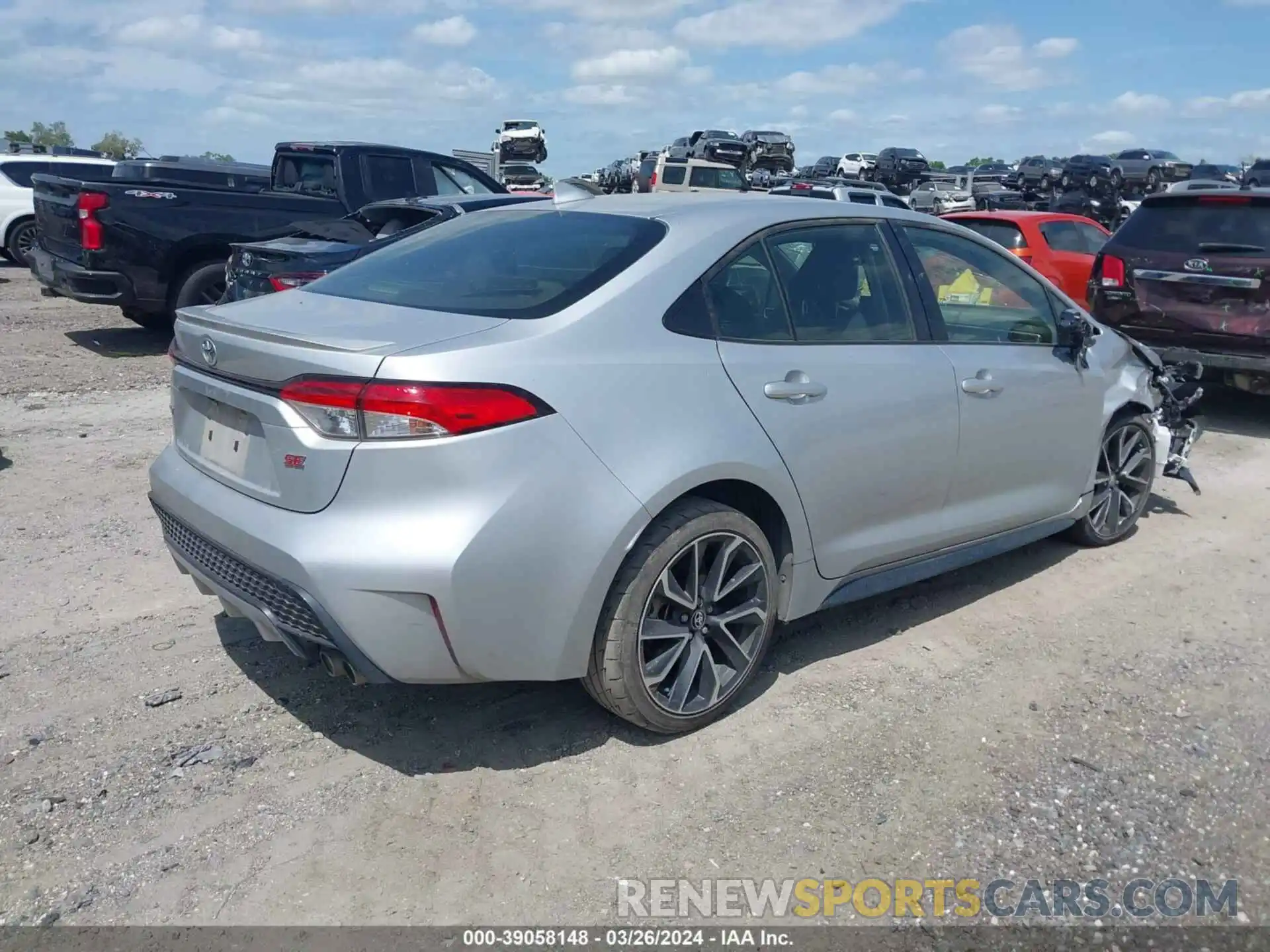 4 Photograph of a damaged car JTDM4MCE7NJ093587 TOYOTA COROLLA 2022