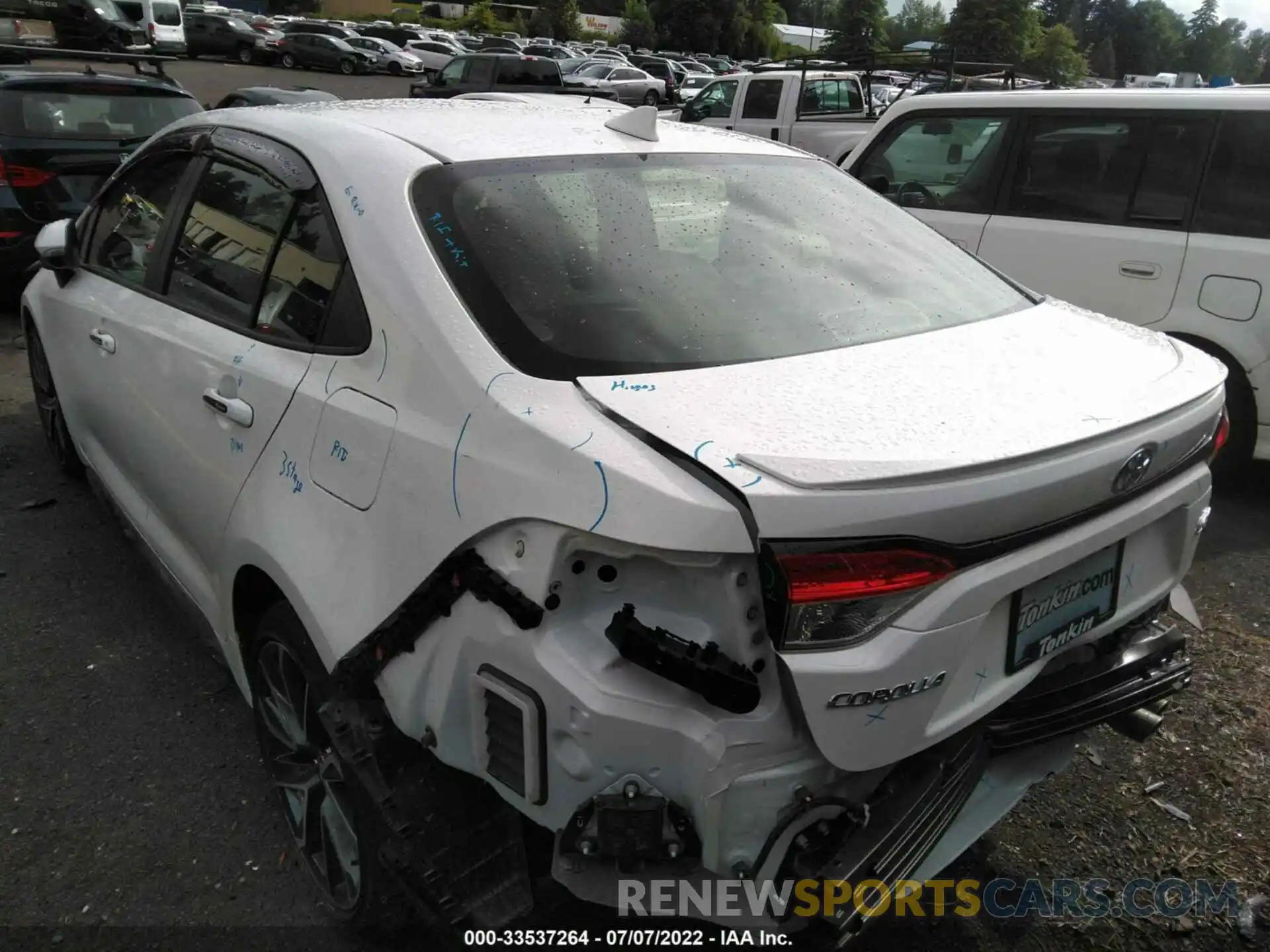 3 Photograph of a damaged car JTDP4MCE1N3506377 TOYOTA COROLLA 2022