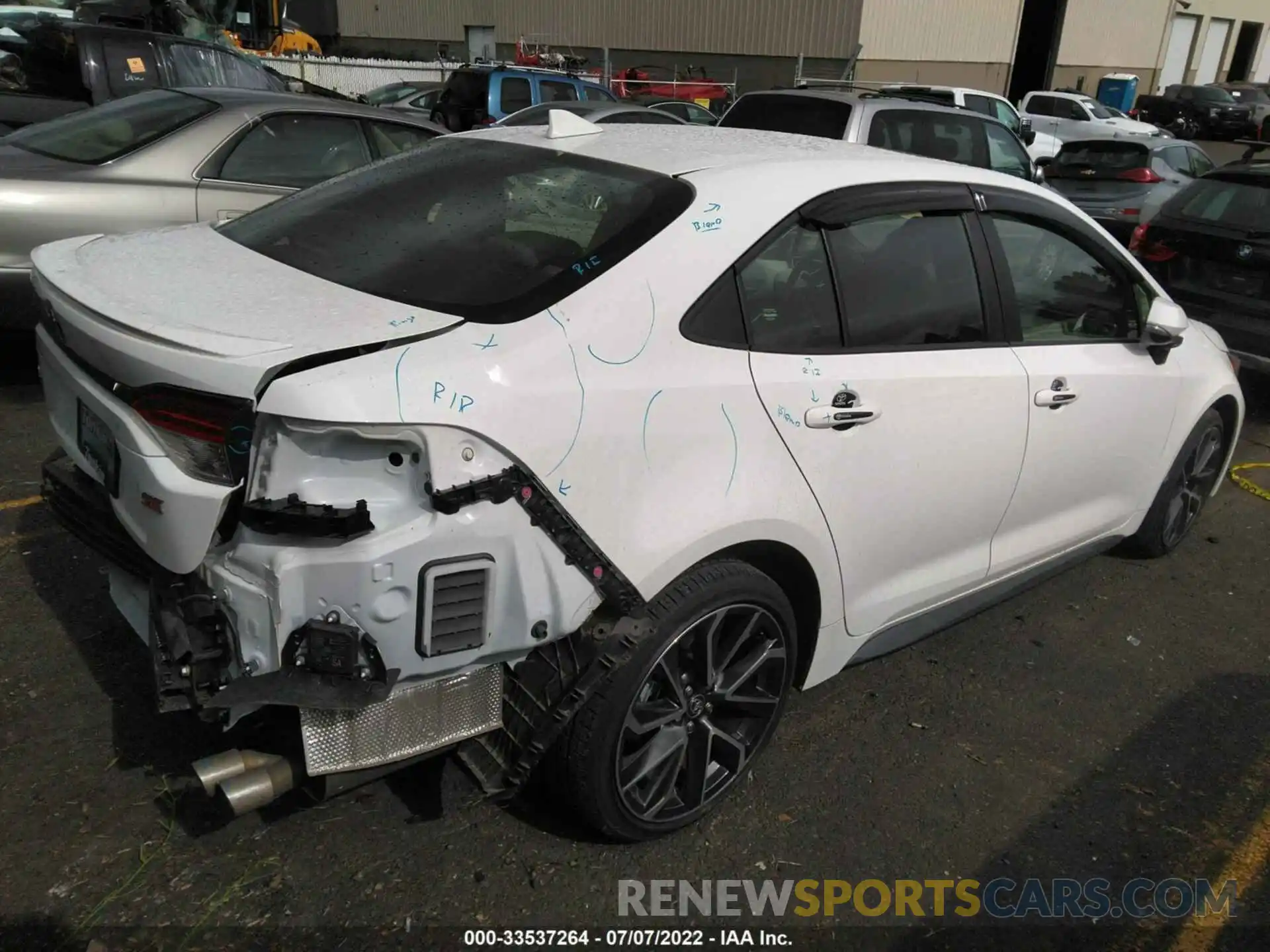 4 Photograph of a damaged car JTDP4MCE1N3506377 TOYOTA COROLLA 2022