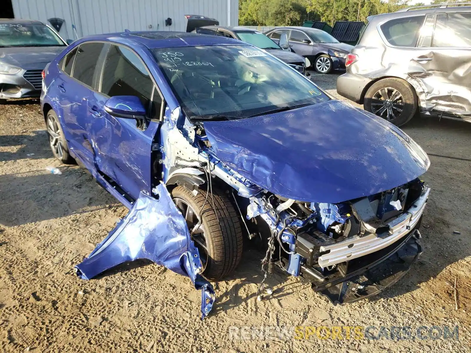 1 Photograph of a damaged car JTDP4MCE2NJ086981 TOYOTA COROLLA 2022