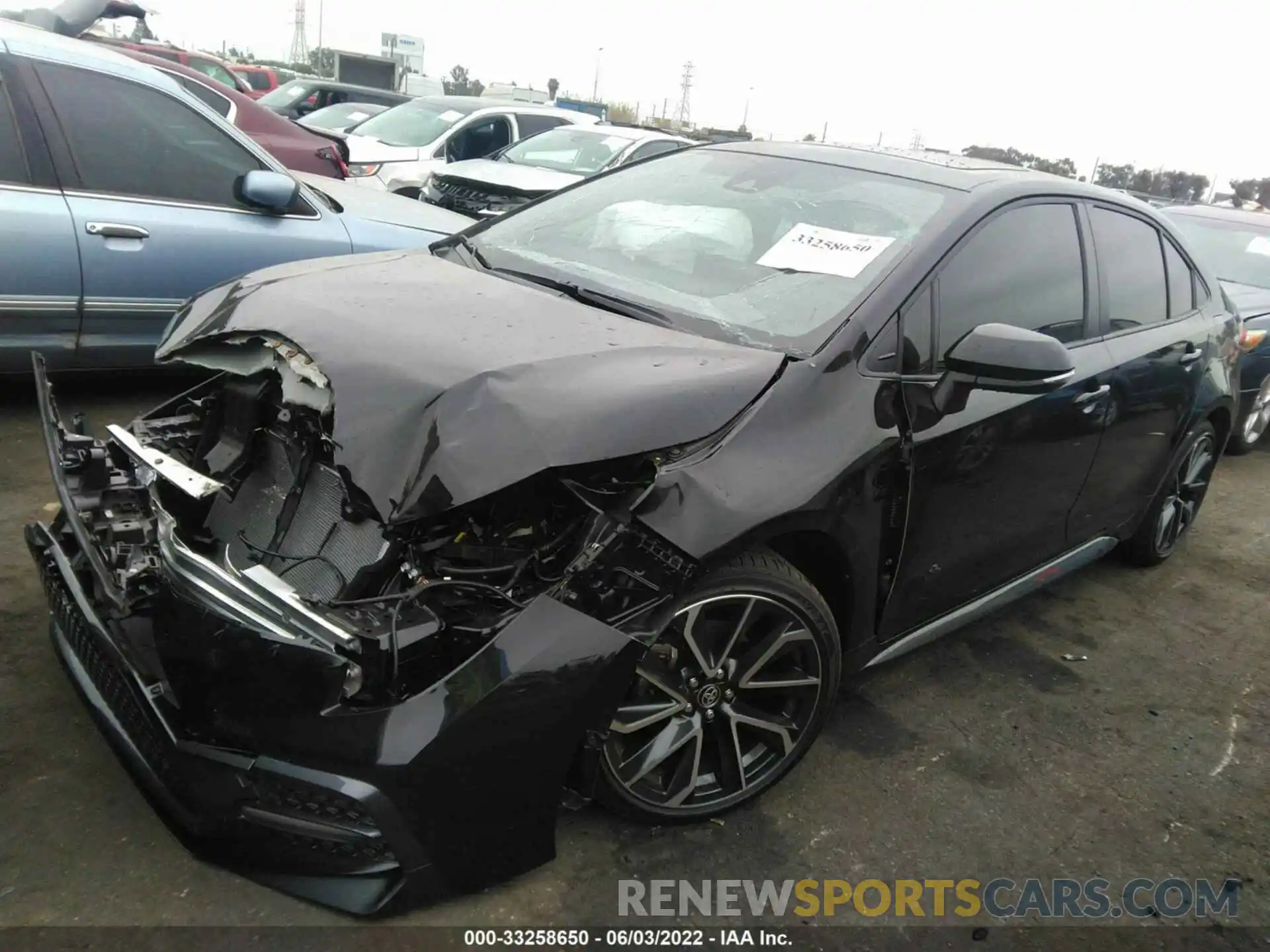 2 Photograph of a damaged car JTDP4MCE2NJ094868 TOYOTA COROLLA 2022