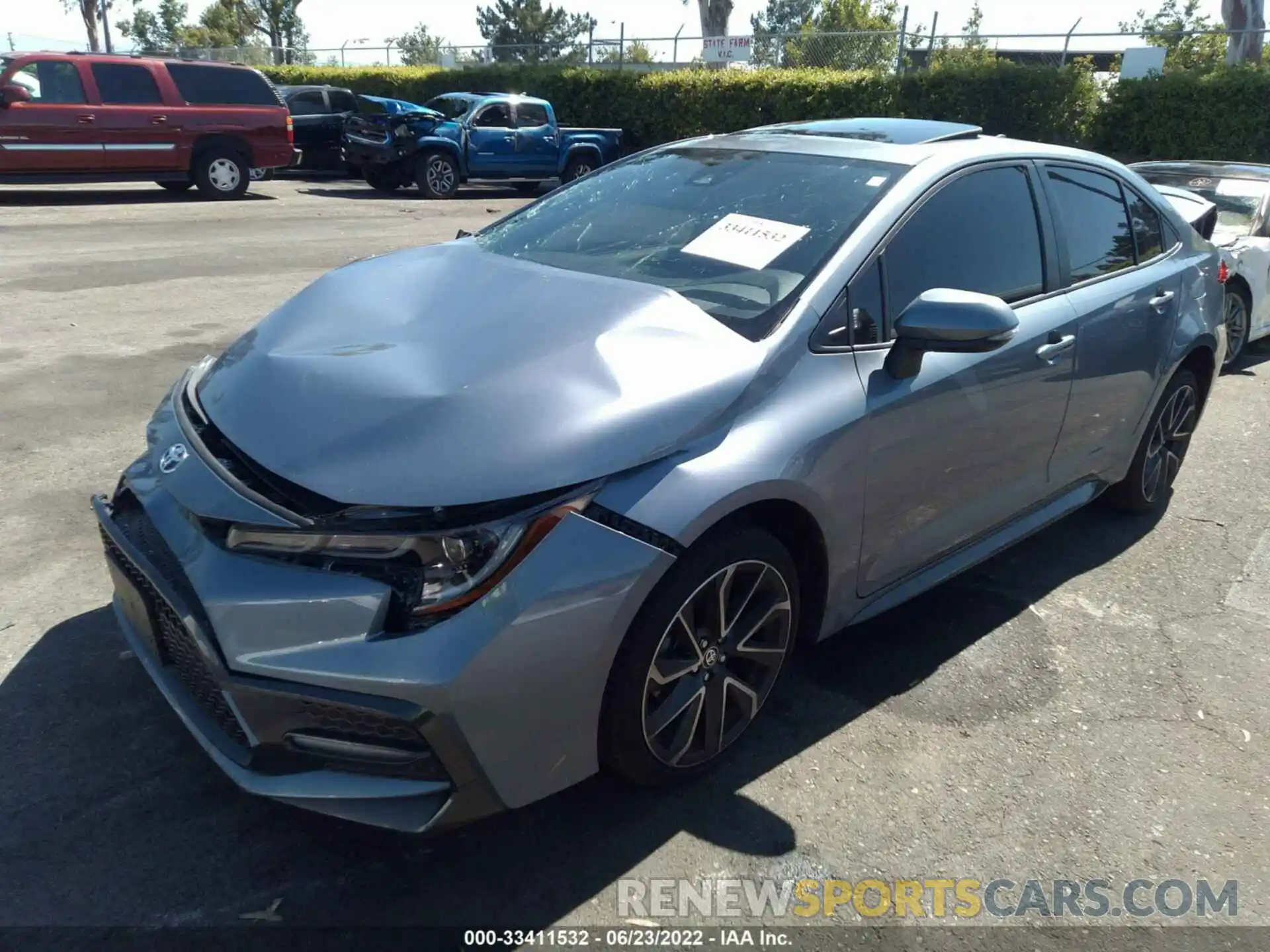 2 Photograph of a damaged car JTDP4MCE3NJ081286 TOYOTA COROLLA 2022