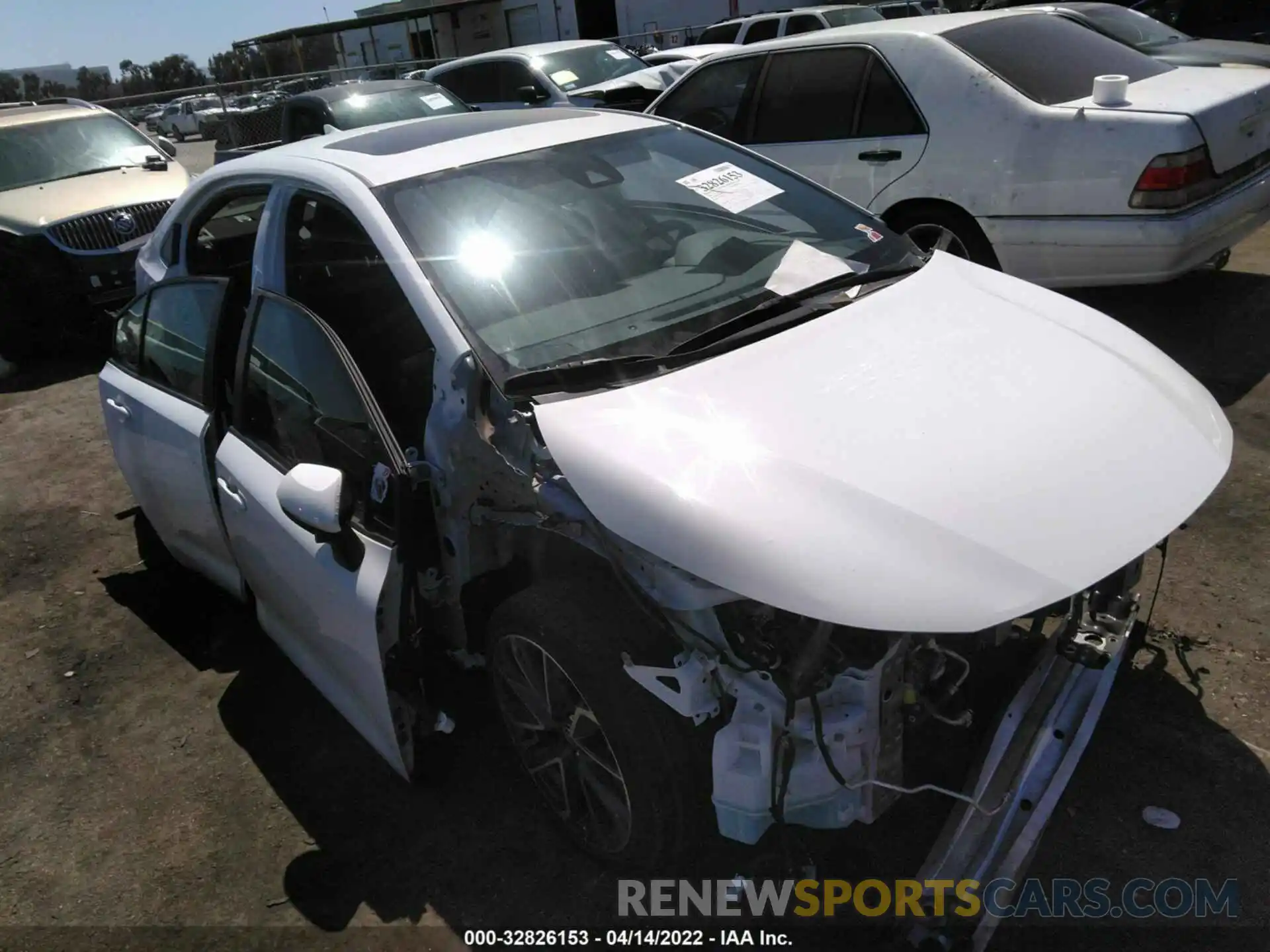 1 Photograph of a damaged car JTDP4MCE4NJ081264 TOYOTA COROLLA 2022