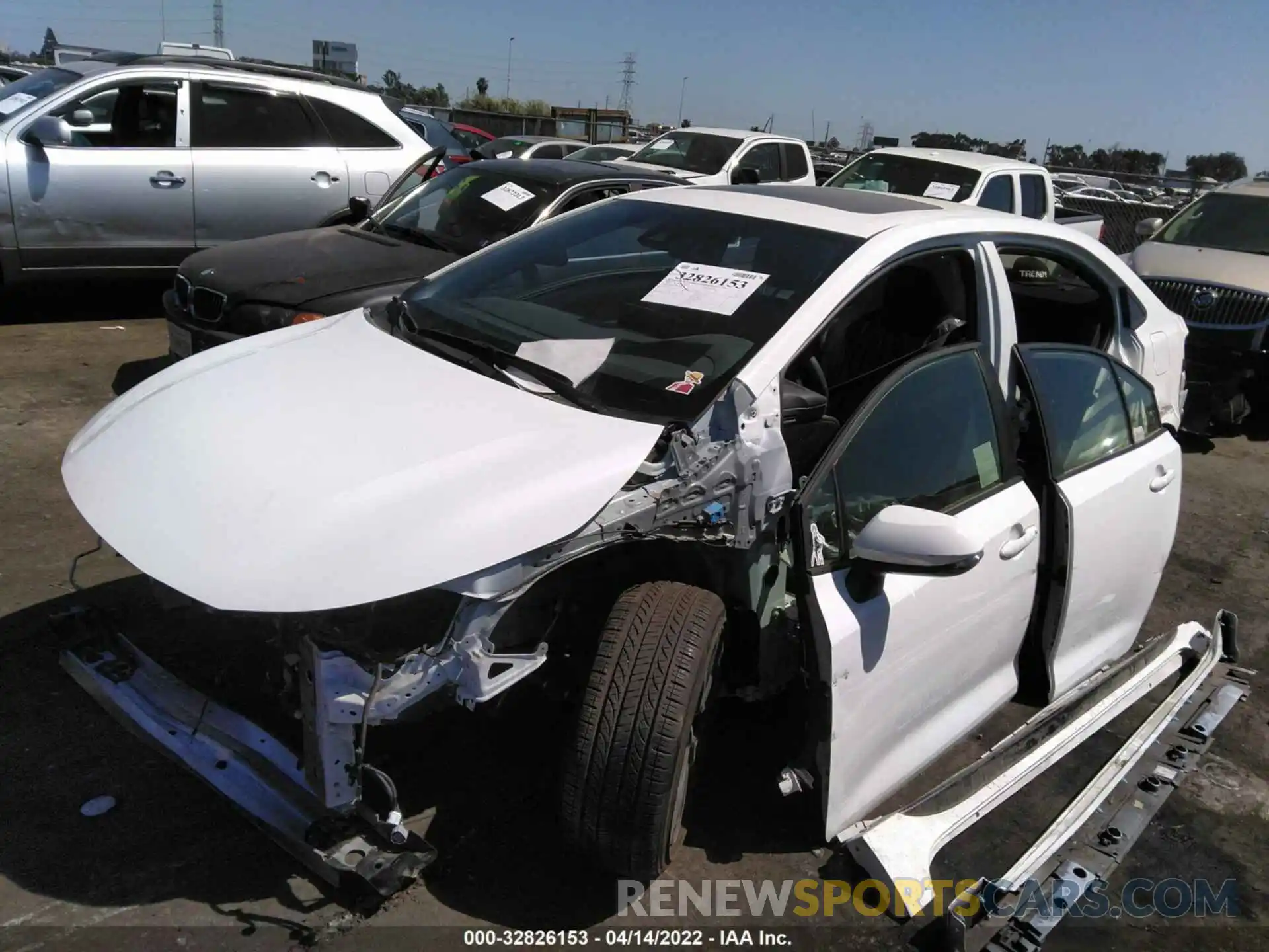 2 Photograph of a damaged car JTDP4MCE4NJ081264 TOYOTA COROLLA 2022