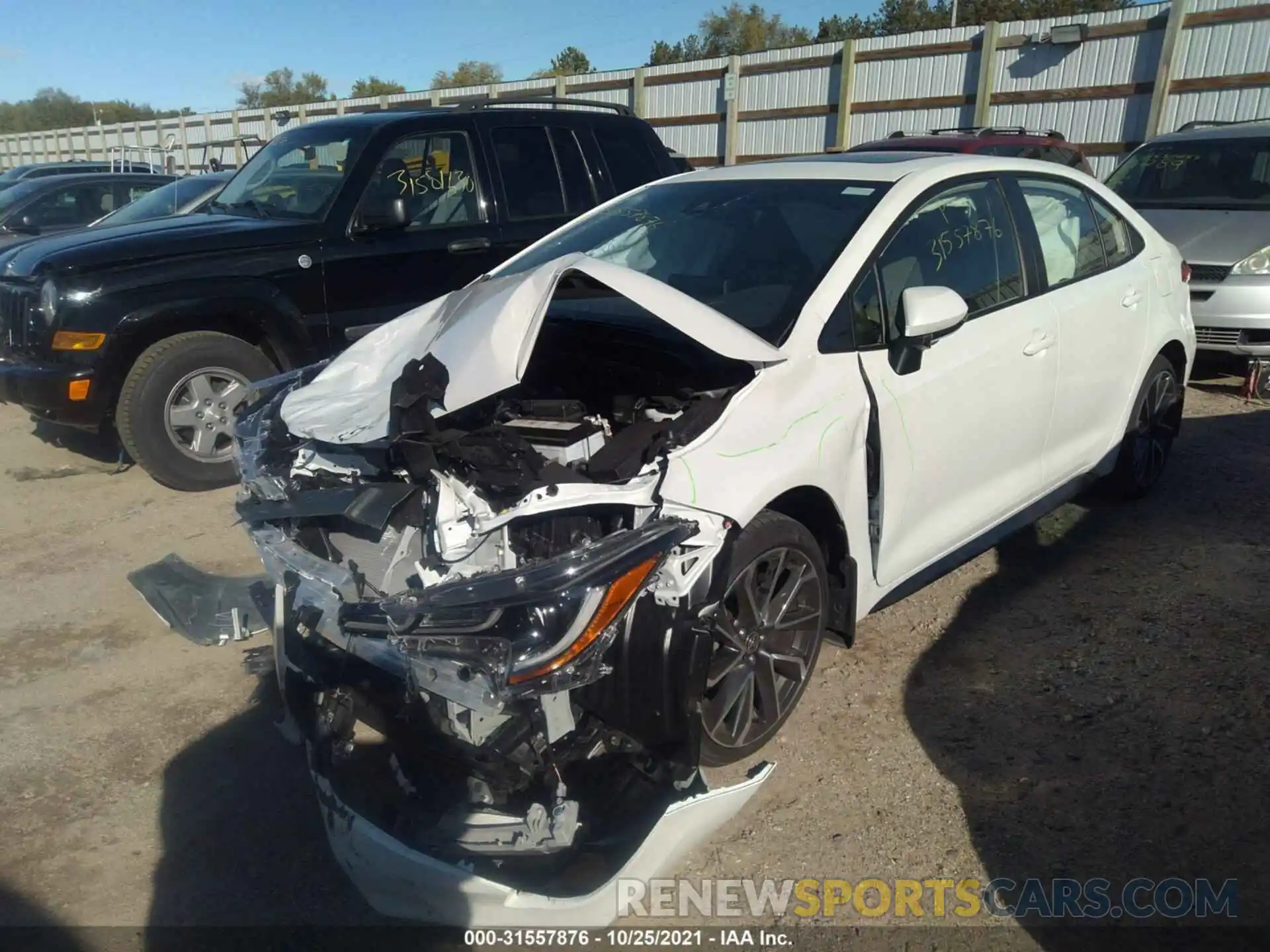 2 Photograph of a damaged car JTDP4MCE4NJ083449 TOYOTA COROLLA 2022