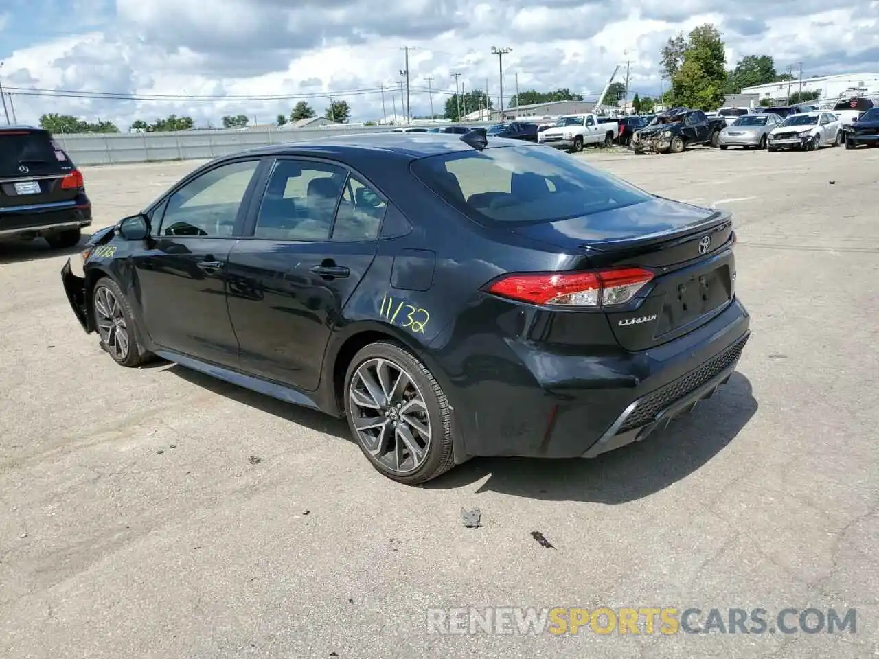 3 Photograph of a damaged car JTDP4MCE5NJ090037 TOYOTA COROLLA 2022