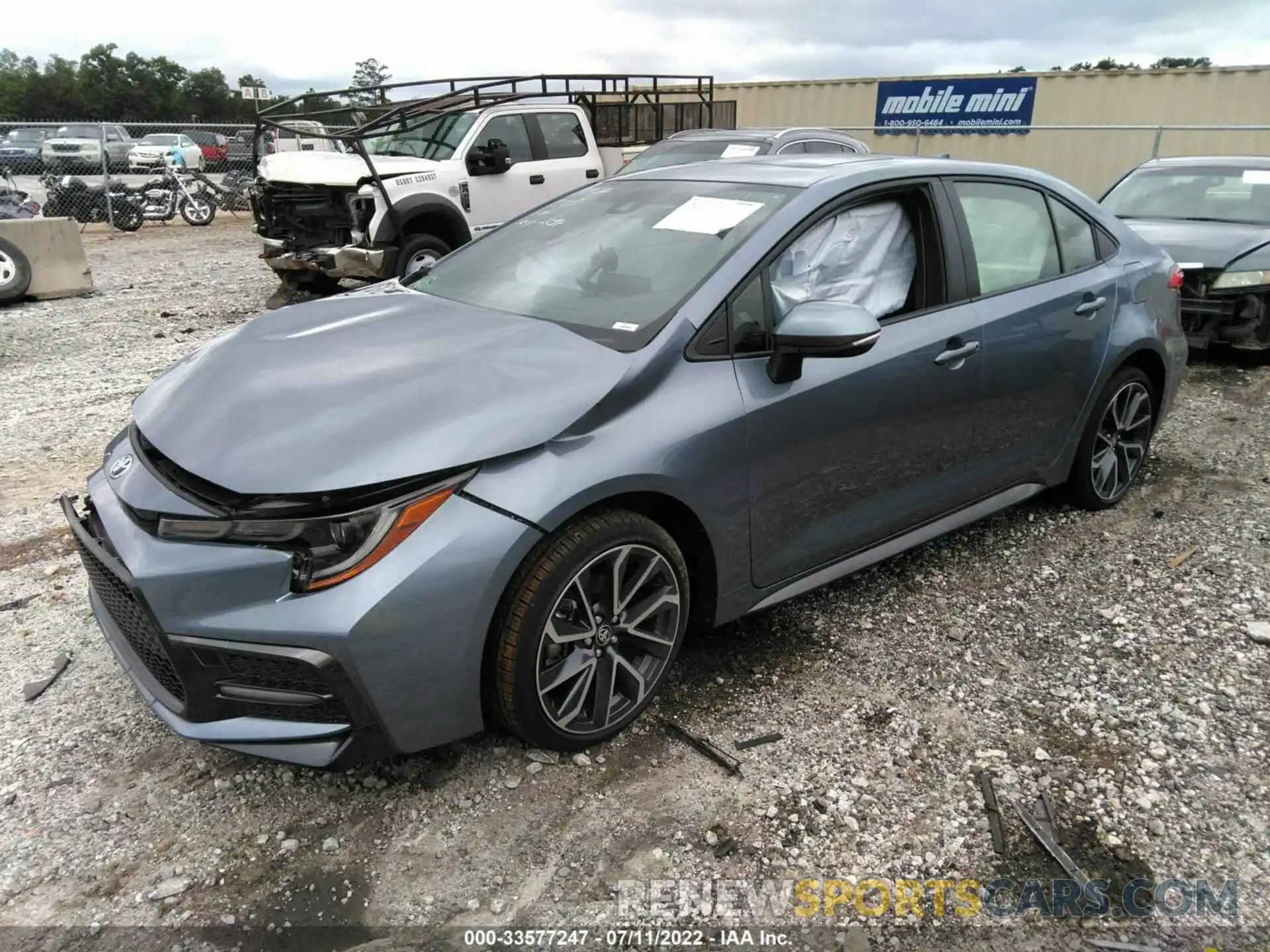 2 Photograph of a damaged car JTDP4MCE6NJ082254 TOYOTA COROLLA 2022