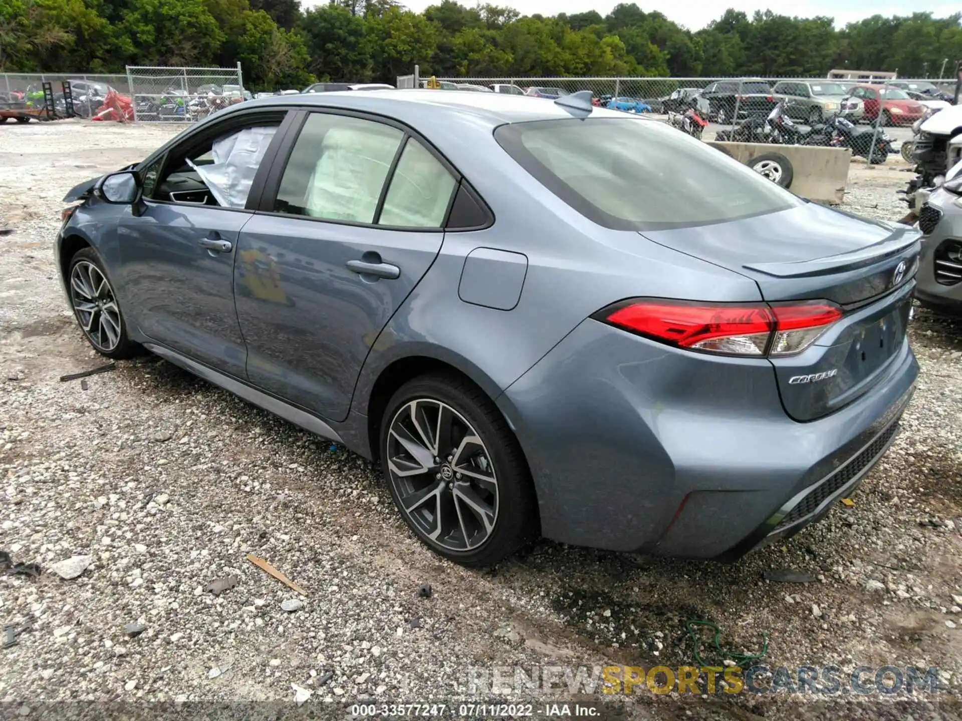 3 Photograph of a damaged car JTDP4MCE6NJ082254 TOYOTA COROLLA 2022