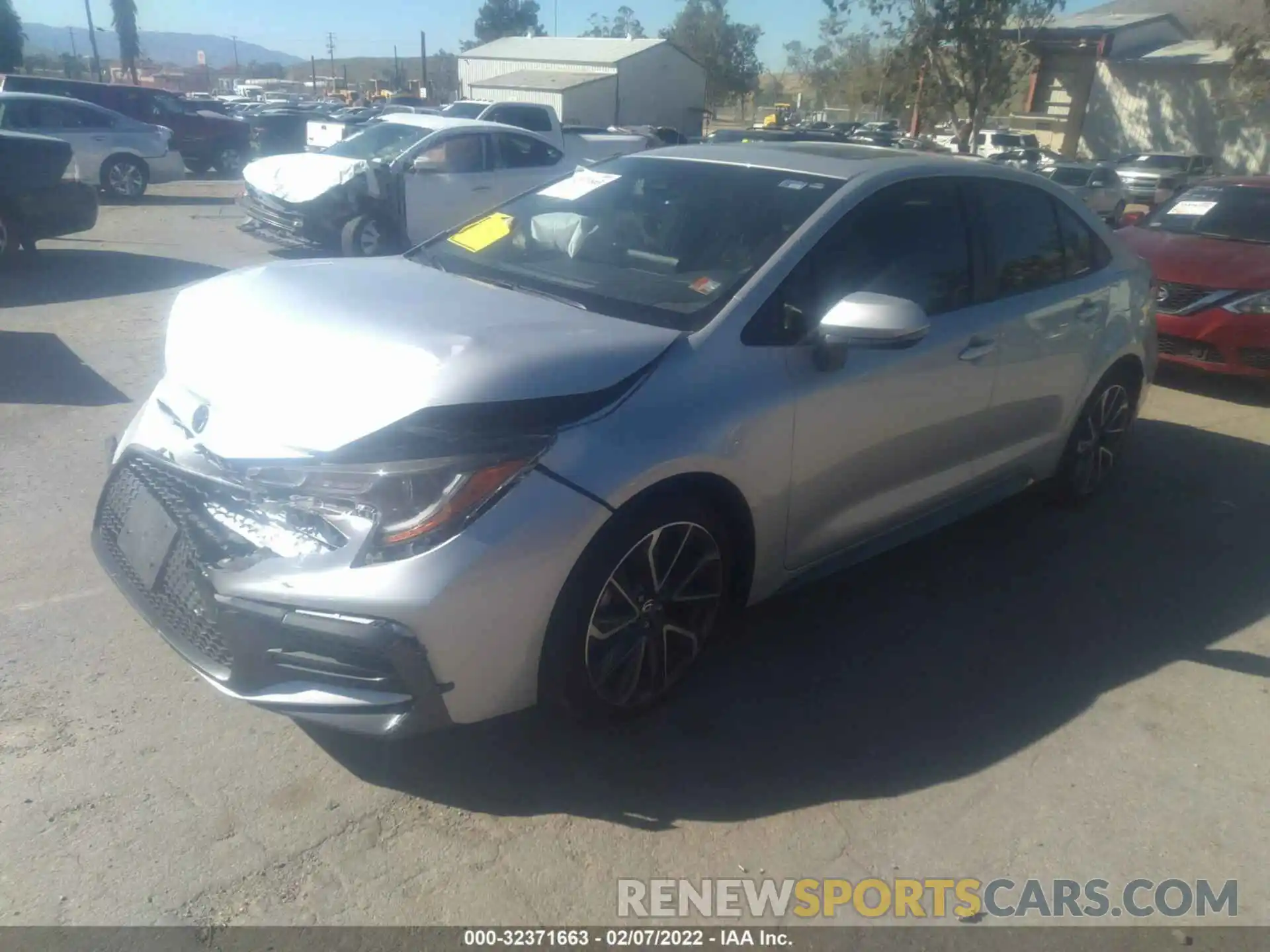 2 Photograph of a damaged car JTDP4MCE6NJ084229 TOYOTA COROLLA 2022