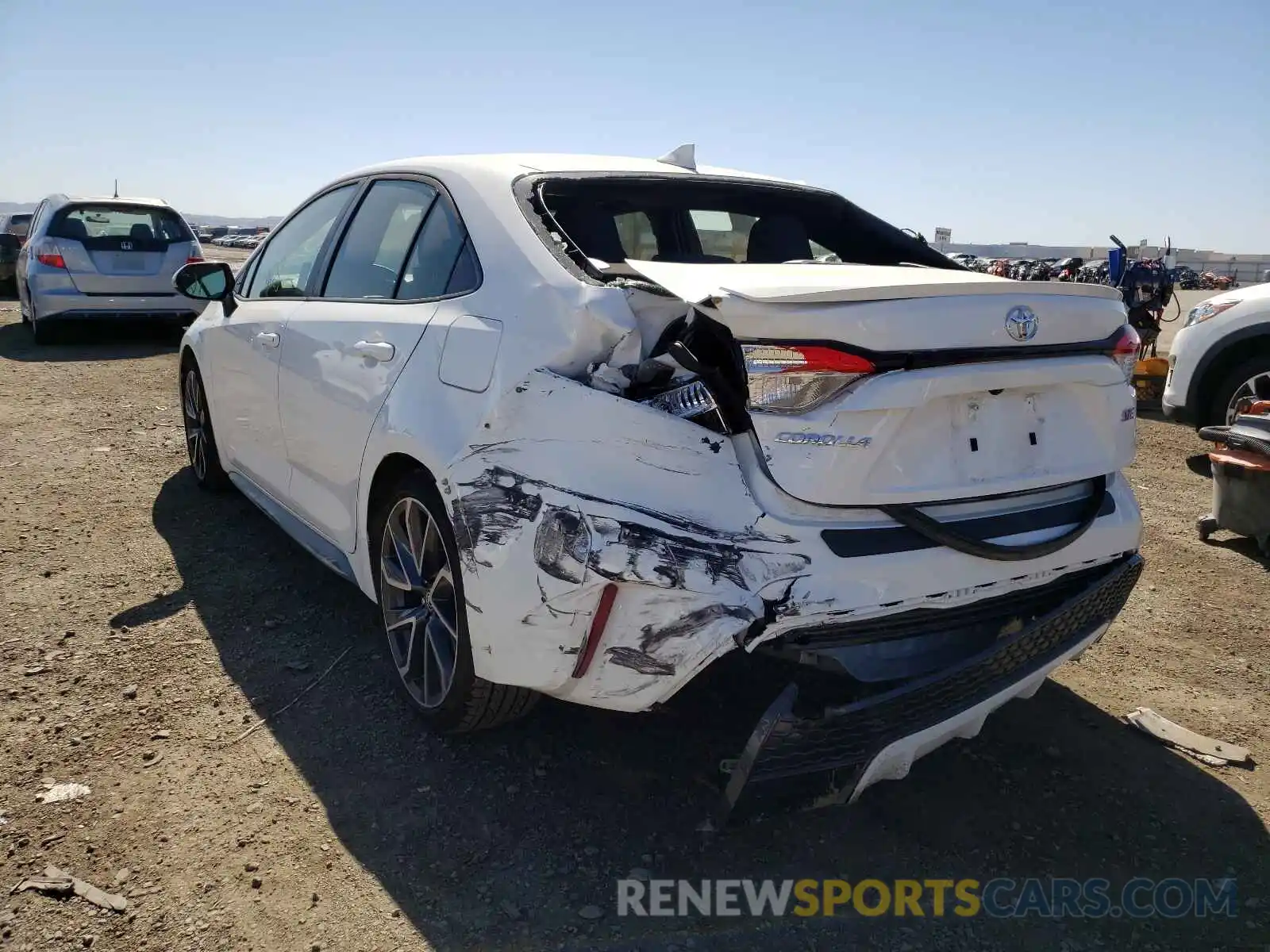 3 Photograph of a damaged car JTDP4MCE6NJ086966 TOYOTA COROLLA 2022