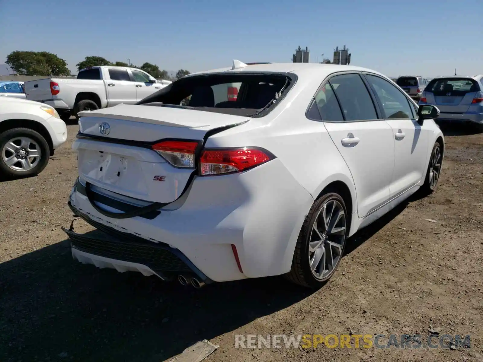 4 Photograph of a damaged car JTDP4MCE6NJ086966 TOYOTA COROLLA 2022