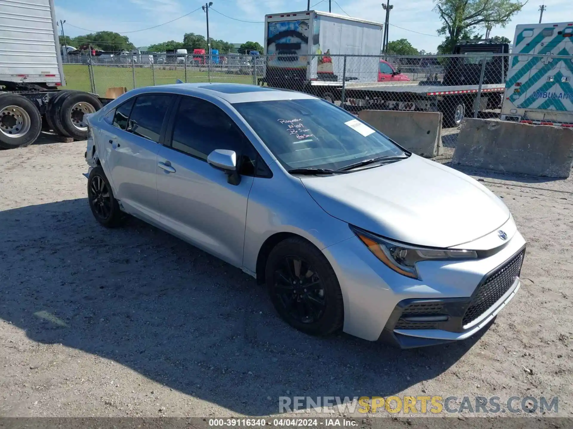 1 Photograph of a damaged car JTDP4MCE7N3502169 TOYOTA COROLLA 2022