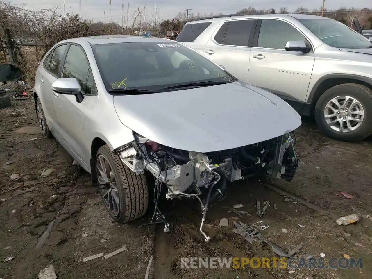 1 Photograph of a damaged car JTDP4MCE9NJ091286 TOYOTA COROLLA 2022