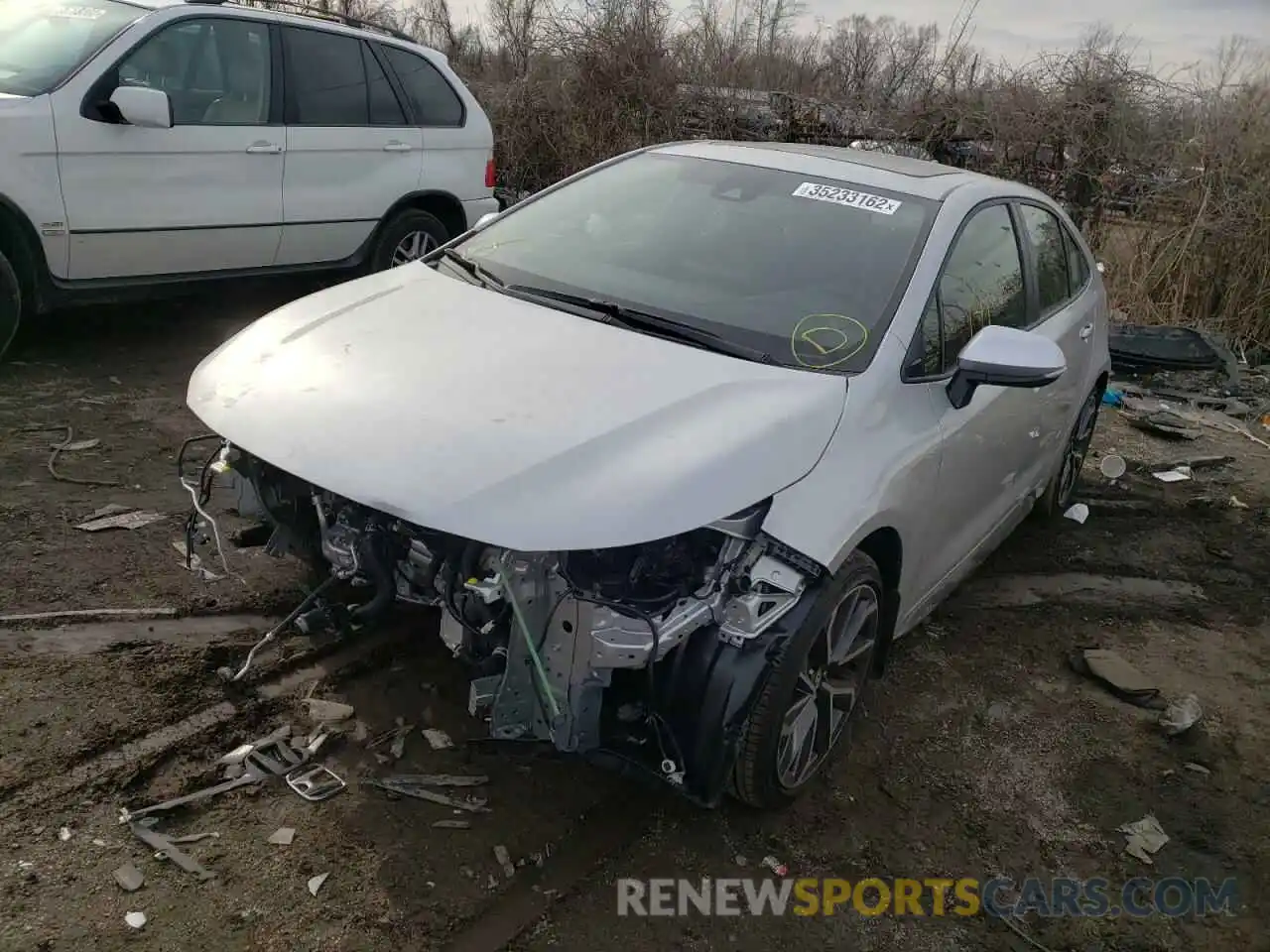 2 Photograph of a damaged car JTDP4MCE9NJ091286 TOYOTA COROLLA 2022