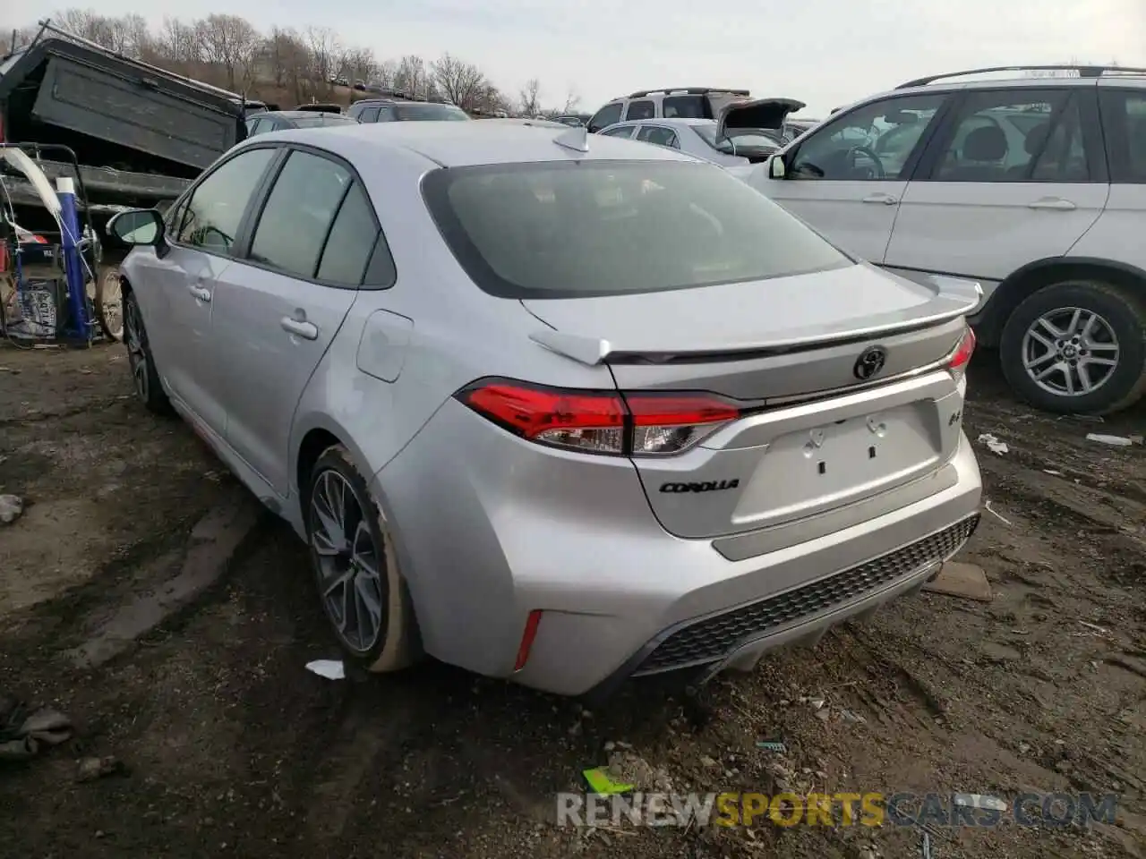 3 Photograph of a damaged car JTDP4MCE9NJ091286 TOYOTA COROLLA 2022