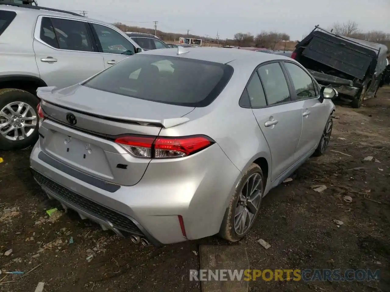 4 Photograph of a damaged car JTDP4MCE9NJ091286 TOYOTA COROLLA 2022