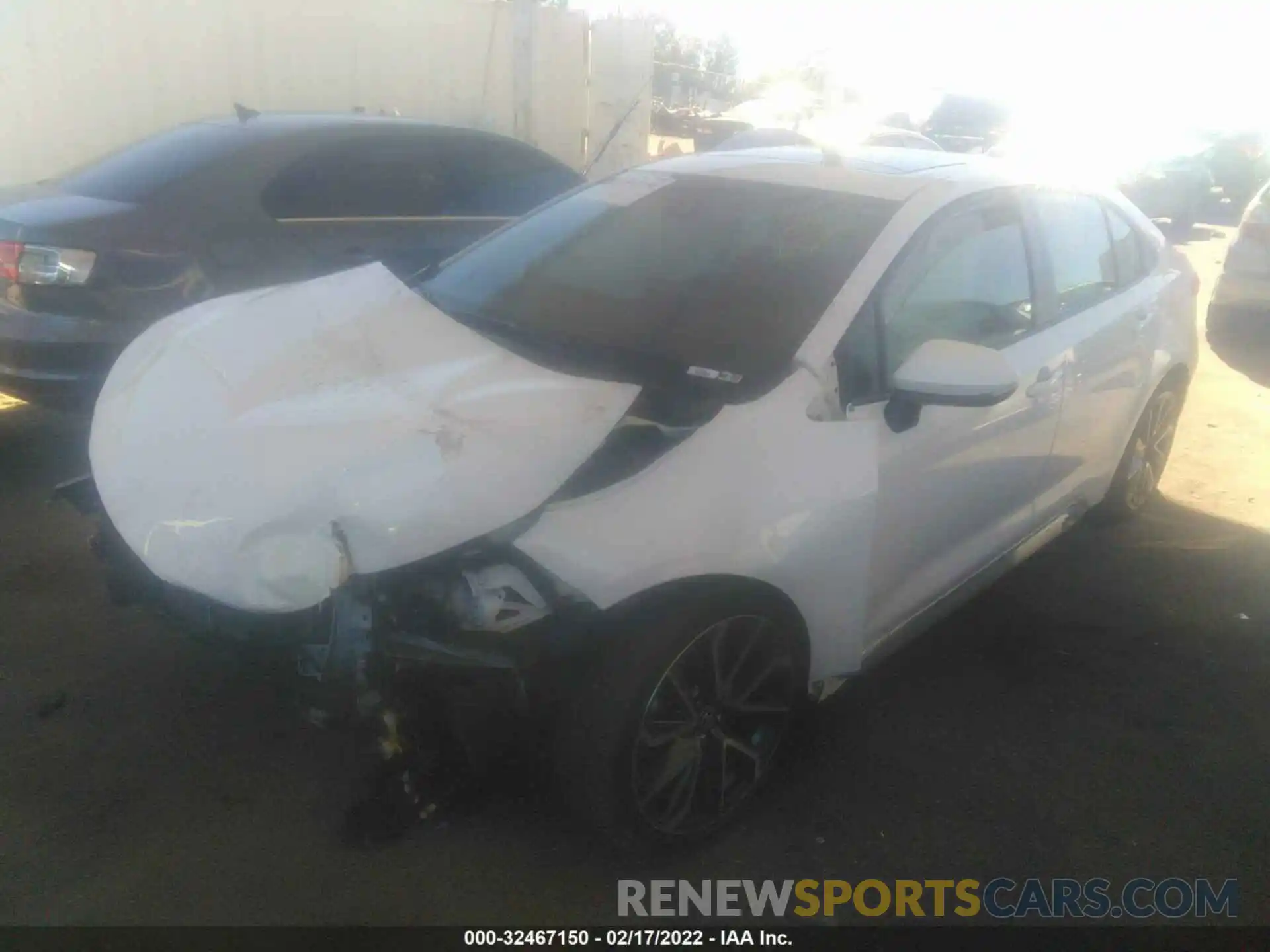 2 Photograph of a damaged car JTDP4MCEXNJ082130 TOYOTA COROLLA 2022