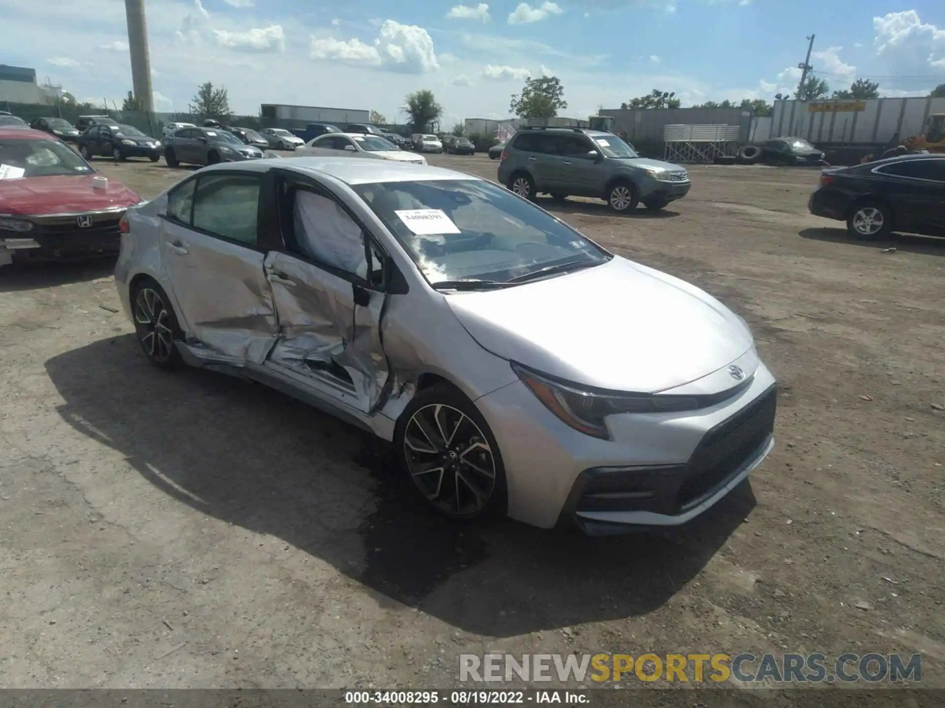 1 Photograph of a damaged car JTDS4MCE0N3510866 TOYOTA COROLLA 2022