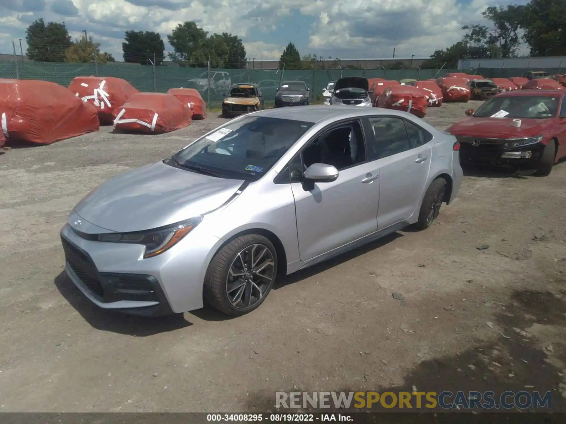 2 Photograph of a damaged car JTDS4MCE0N3510866 TOYOTA COROLLA 2022