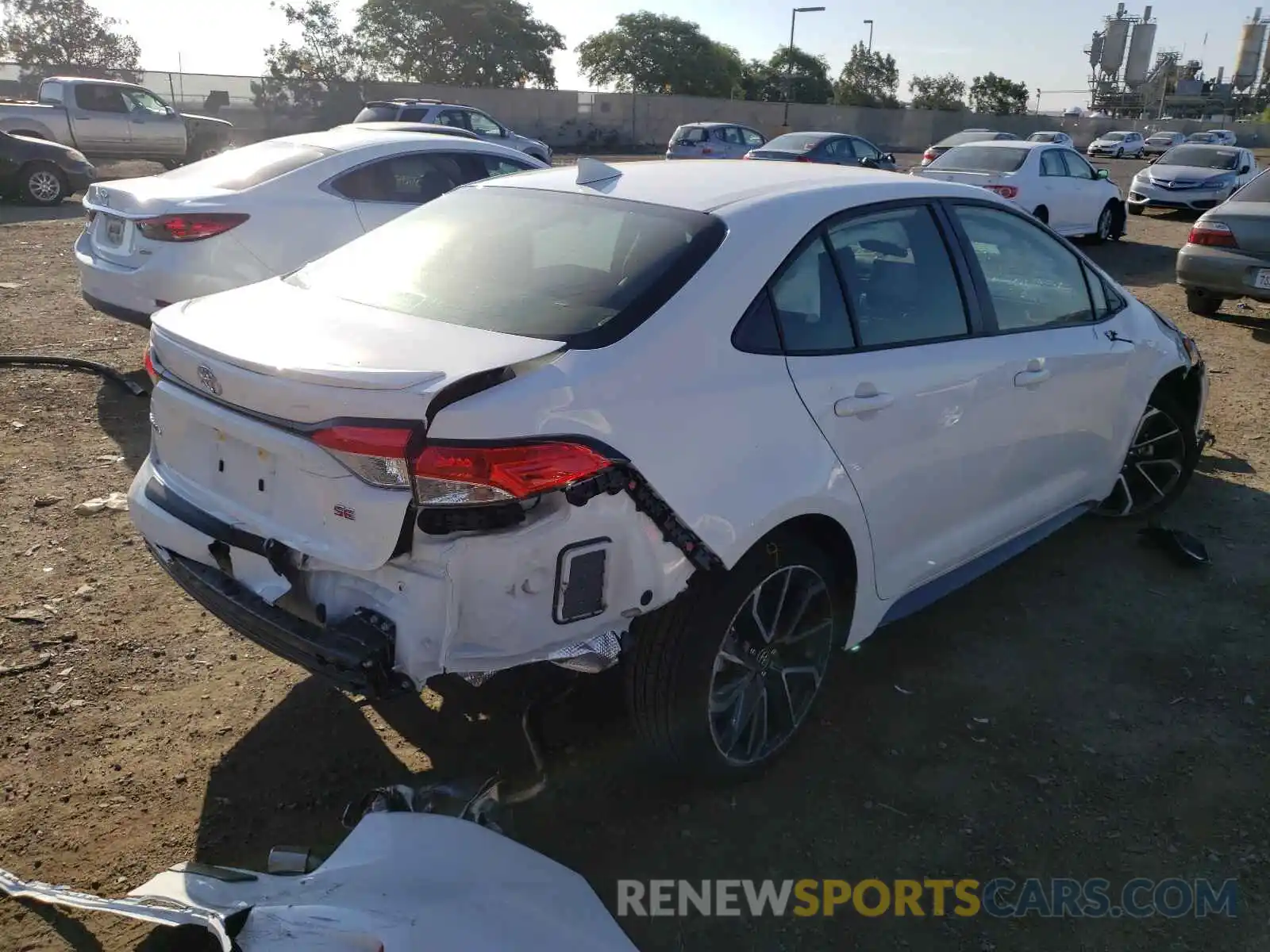 4 Photograph of a damaged car JTDS4MCE0NJ083331 TOYOTA COROLLA 2022