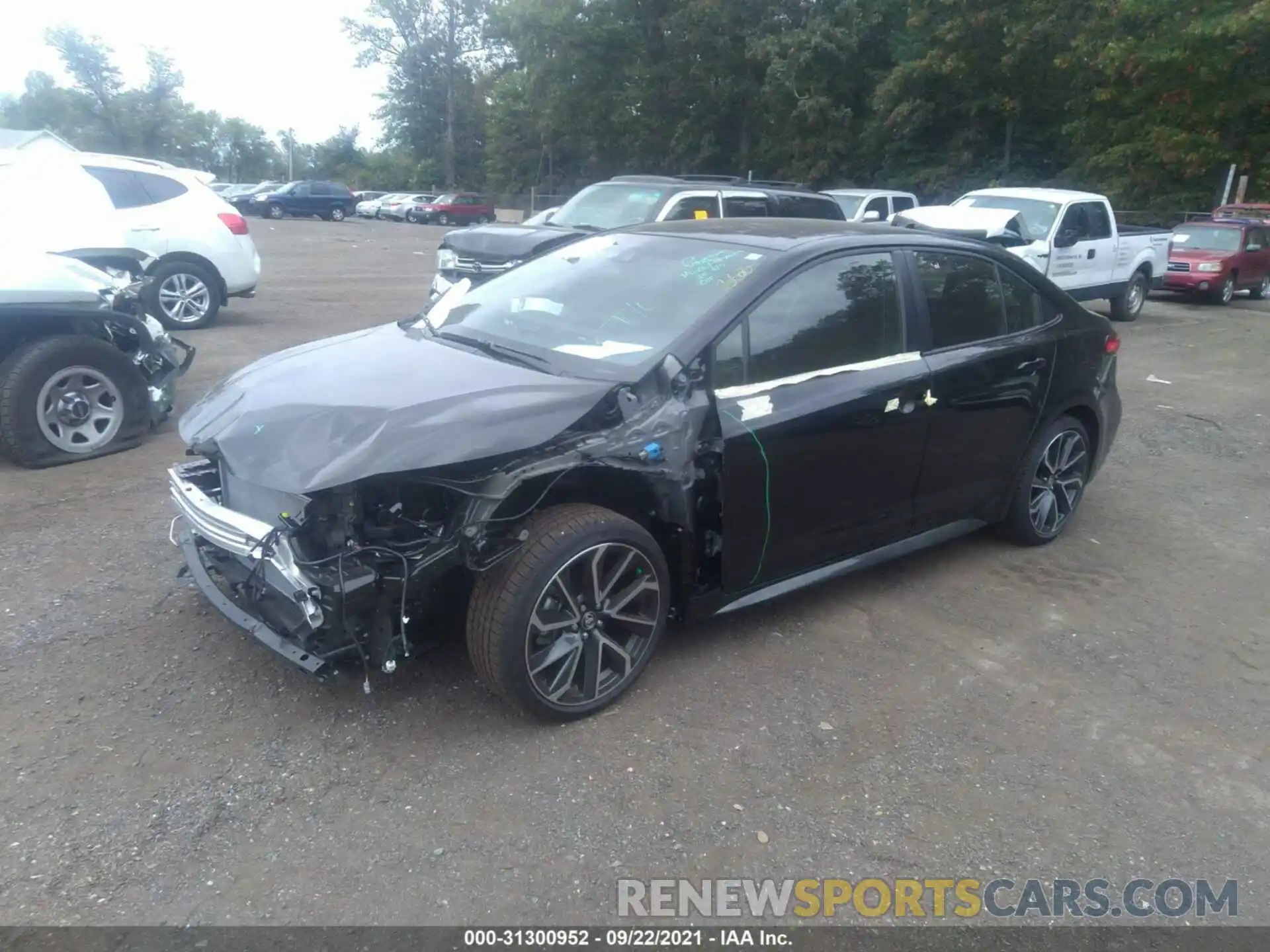 2 Photograph of a damaged car JTDS4MCE0NJ085113 TOYOTA COROLLA 2022