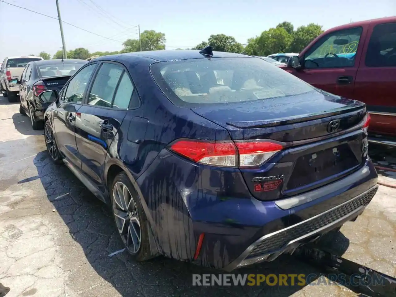 3 Photograph of a damaged car JTDS4MCE0NJ086746 TOYOTA COROLLA 2022